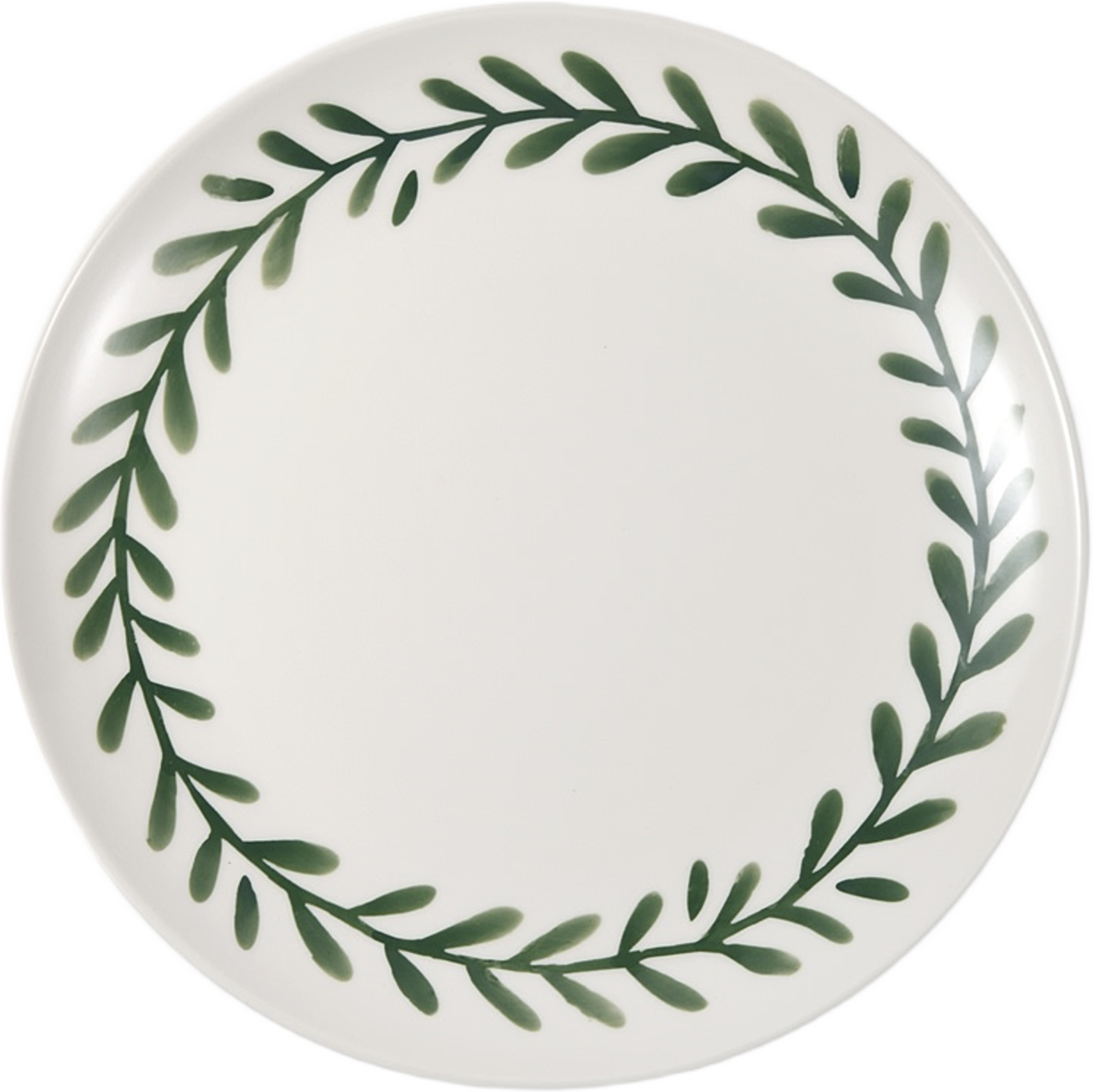 Tallrik WREATH 27 cm, från PORTOLINO LIVING, i färgen Green. Klicka för att öppna bilden i stort format