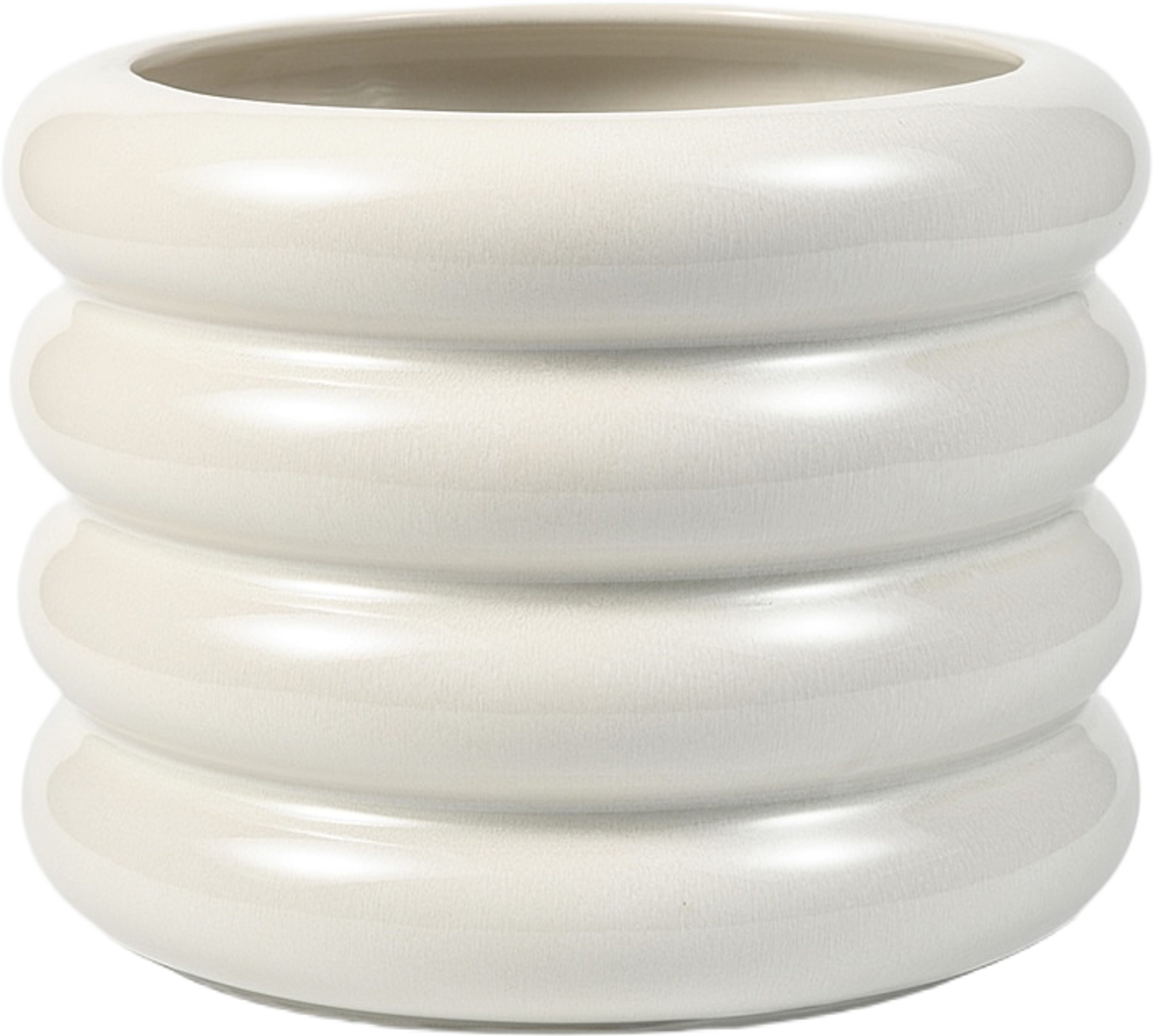 Kruka WAVE 14 cm, från Åhléns Home, i färgen Beige. Klicka för att öppna bilden i stort format