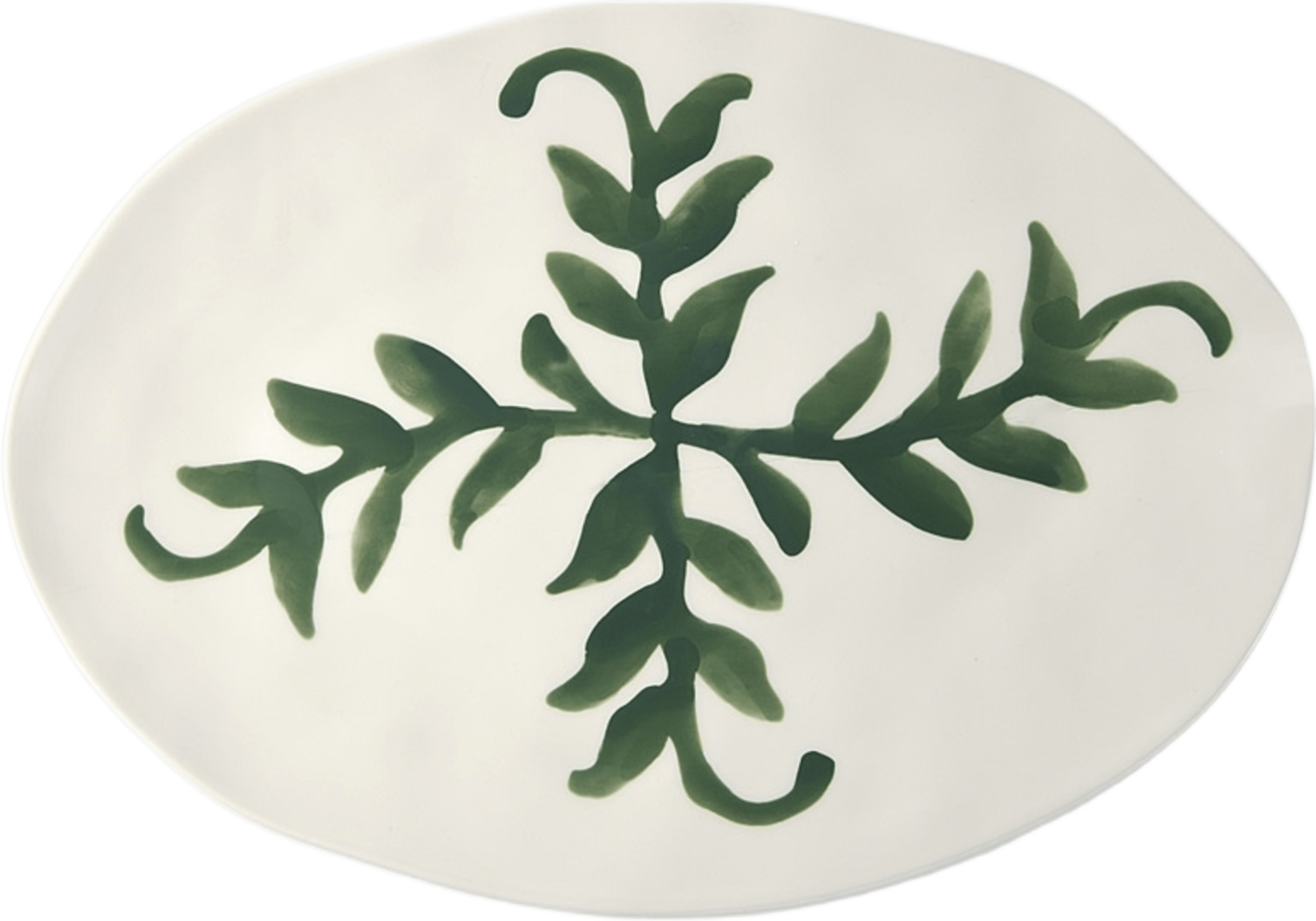 Serveringsfat LEAF, från PORTOLINO LIVING, i färgen Green. Klicka för att öppna bilden i stort format