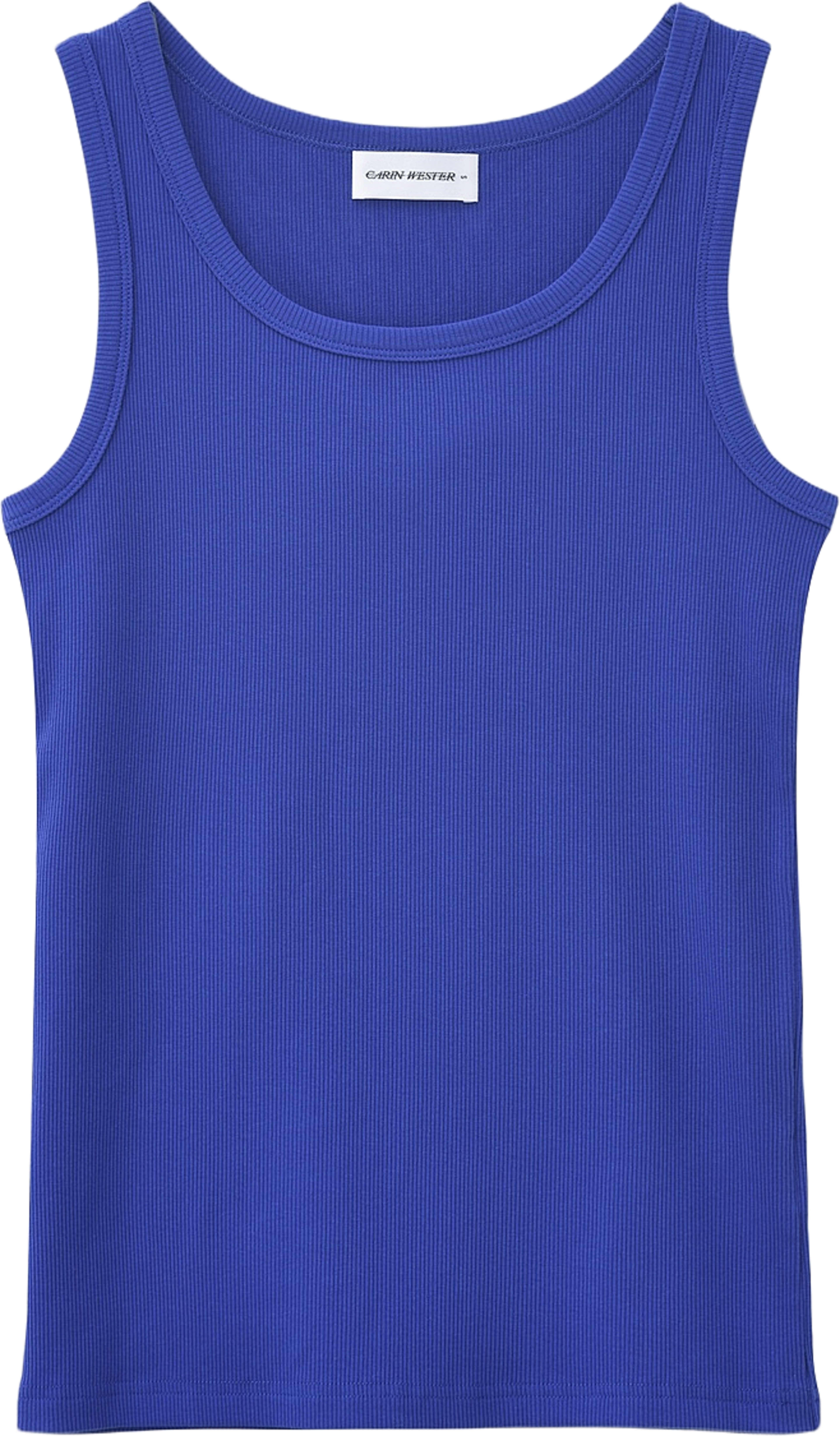 Ribbat linne SUNNI, från Carin Wester, i färgen Electric Blue. Klicka för att öppna bilden i stort format