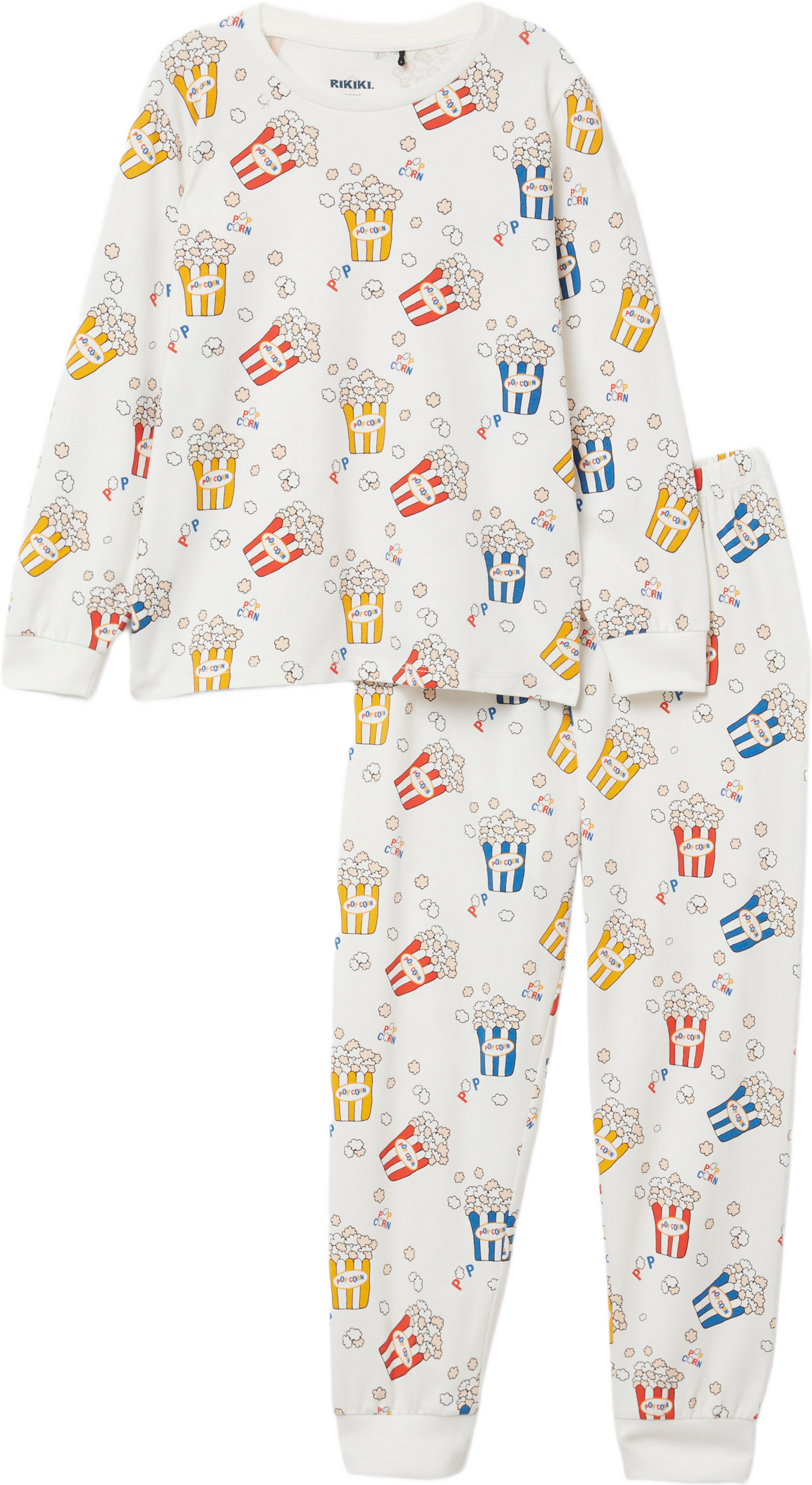 Mönstrad pyjamas PEAR, från RIKIKI, i färgen White. Klicka för att öppna bilden i stort format