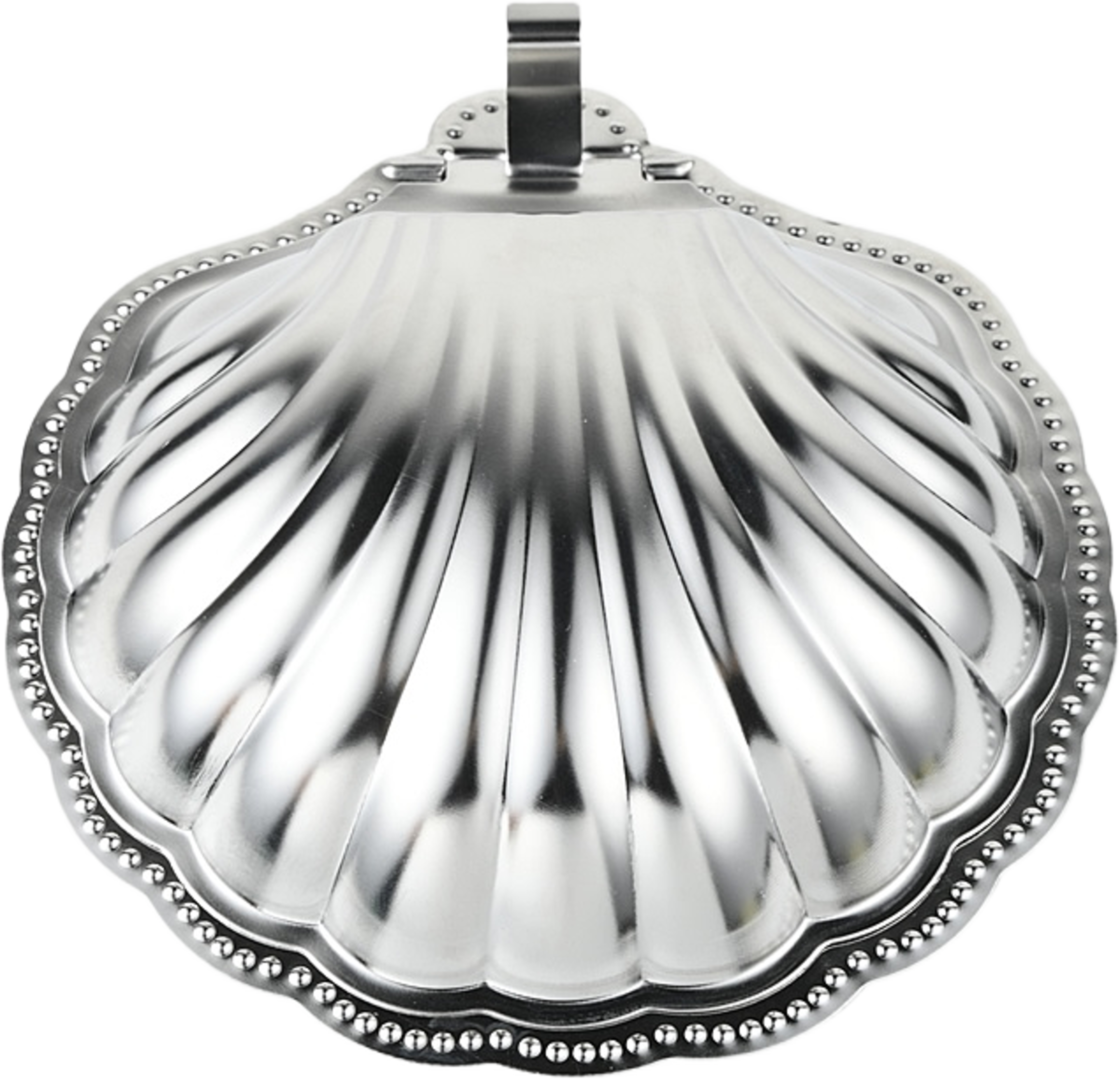 Smörask SHELL, från PORTOLINO LIVING, i färgen Silver. Klicka för att öppna bilden i stort format