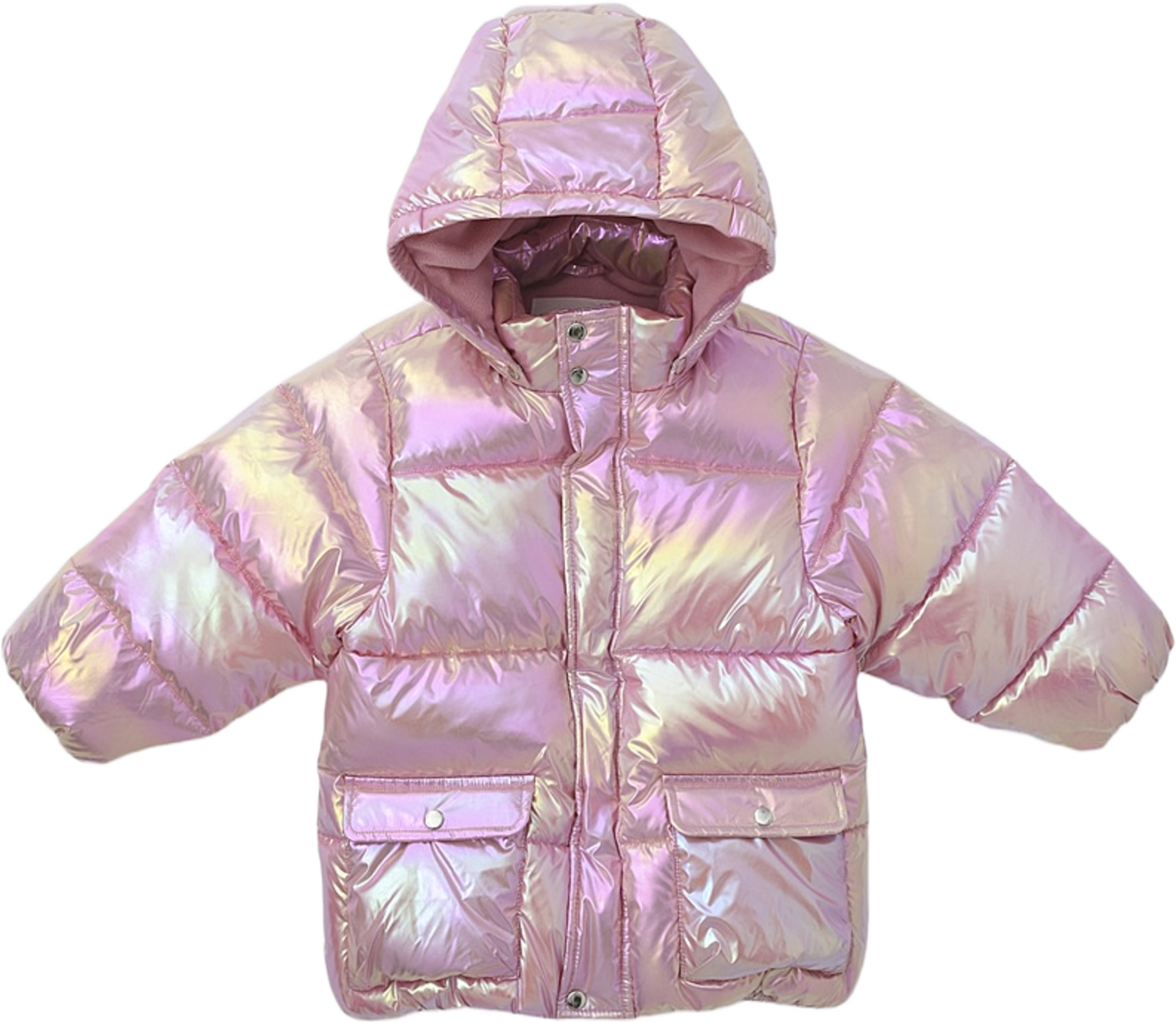 Pufferjacka med huva BROOKS, från RIKIKI, i färgen Pink. Klicka för att öppna bilden i stort format