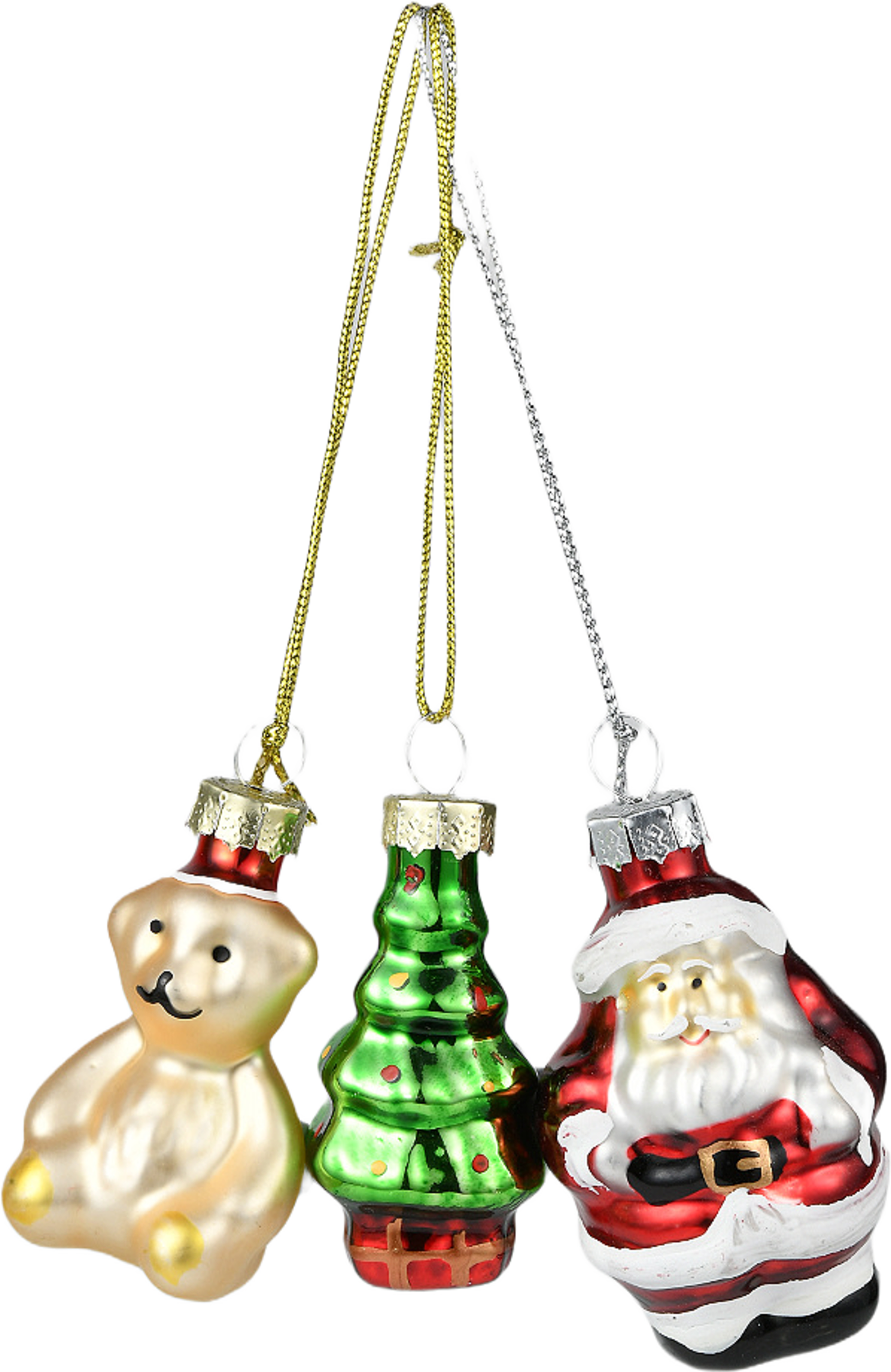 Julgranshänge i glas MERRY, 3-pack, från Åhléns Home, i färgen Multi Color. Klicka för att öppna bilden i stort format