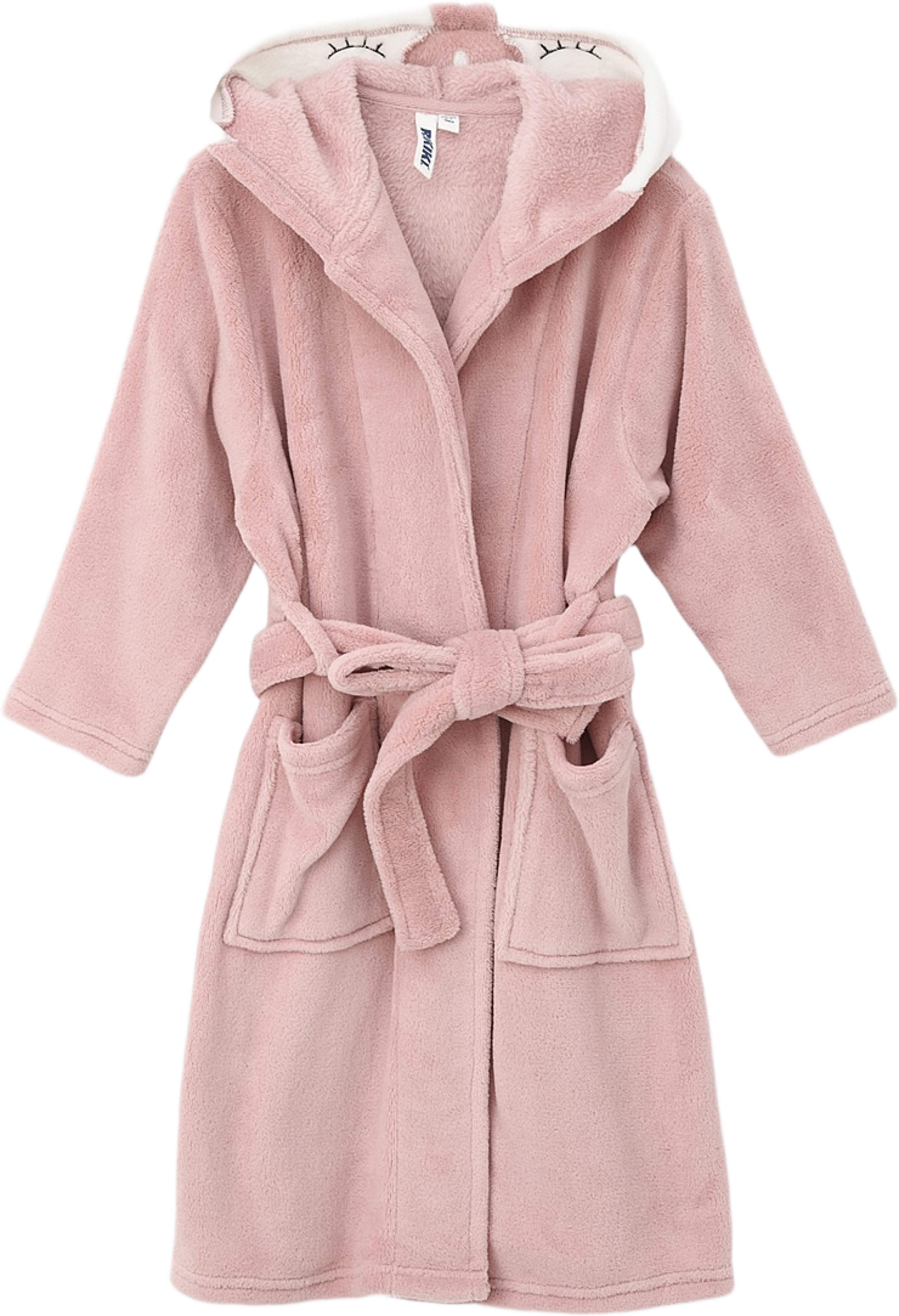 Morgonrock i fleece FOREST, från RIKIKI, i färgen Pink. Klicka för att öppna bilden i stort format
