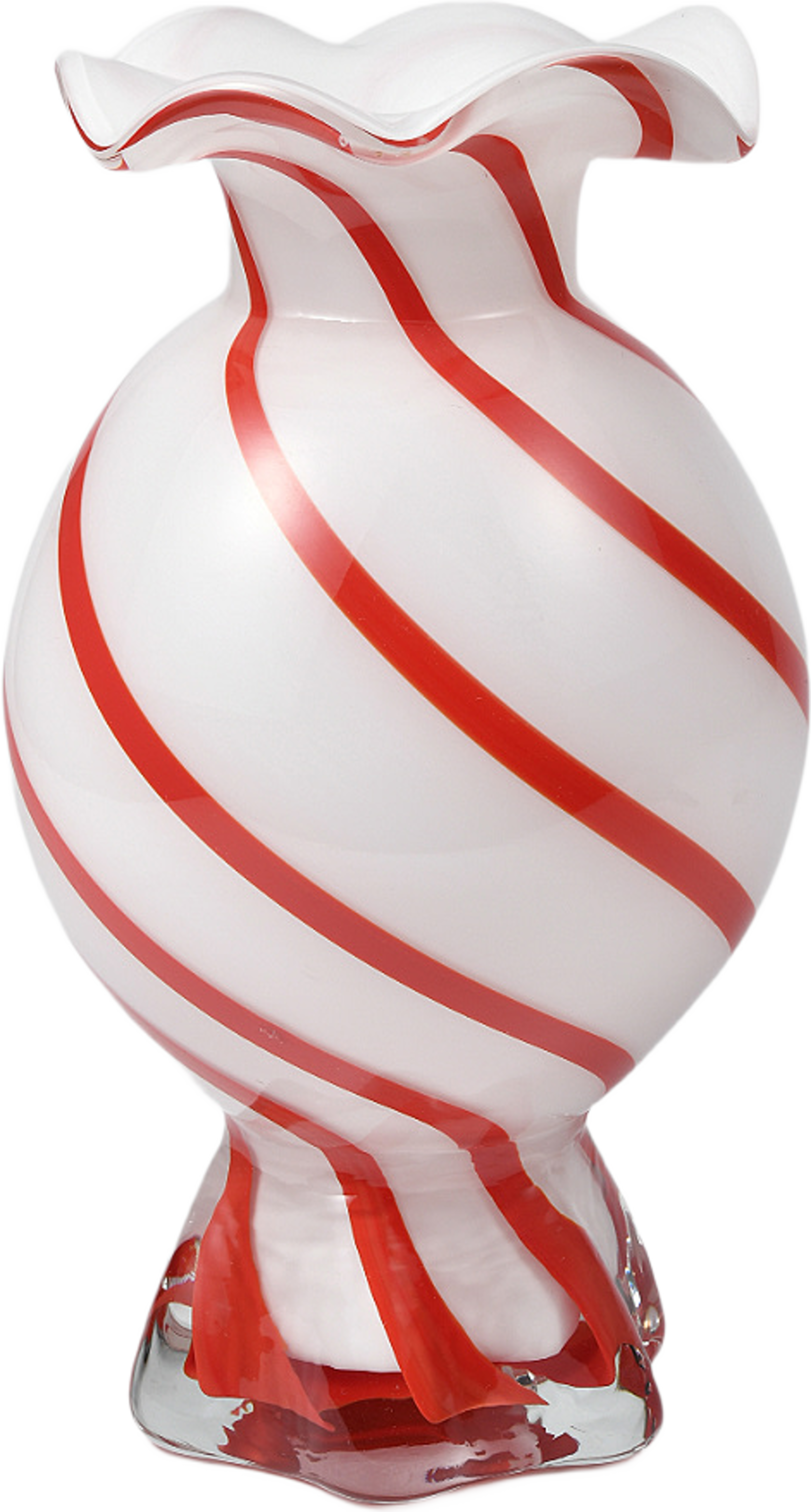 Vas CANDY 25 cm, från Åhléns Home, i färgen Red Stripe. Klicka för att öppna bilden i stort format