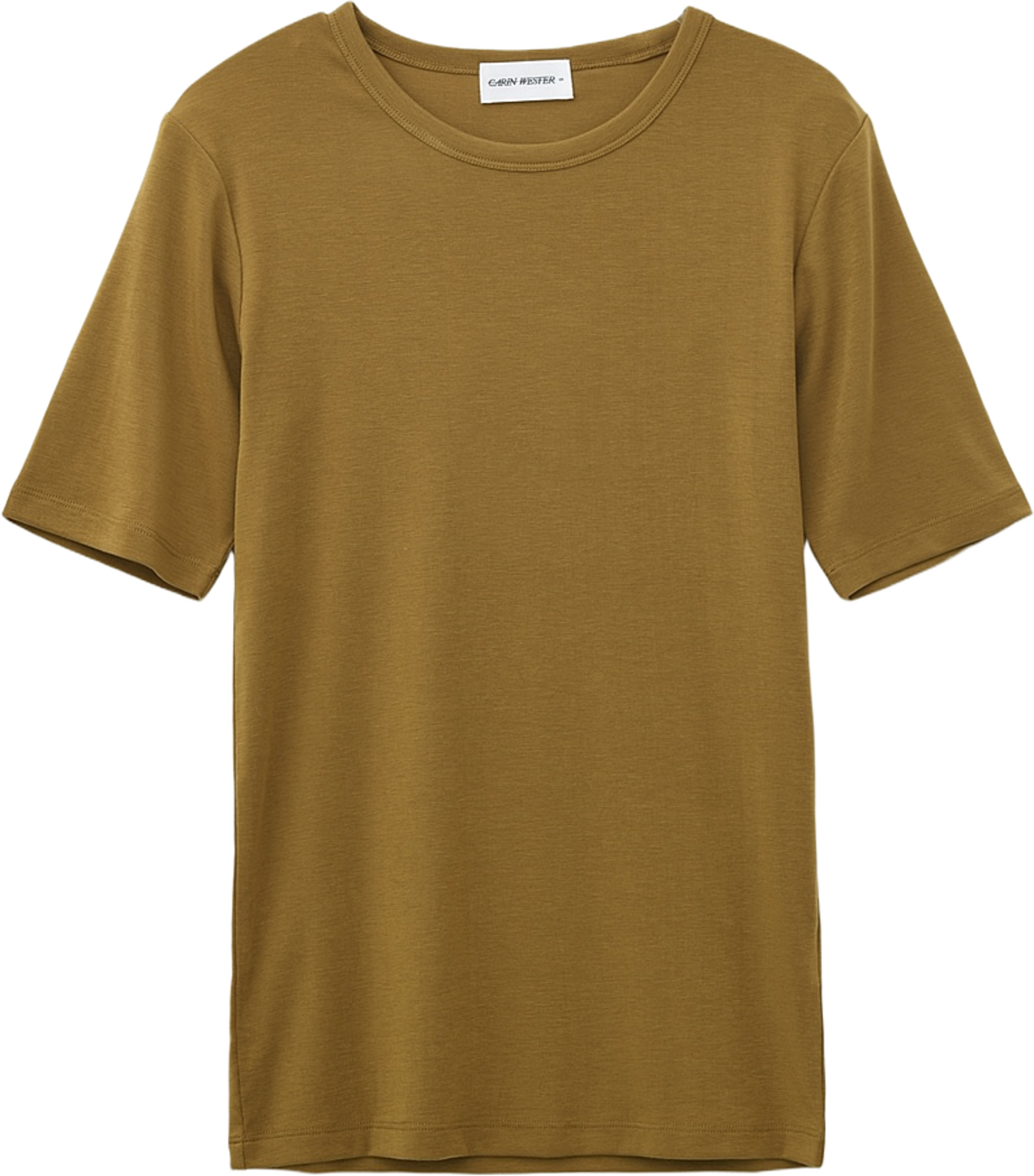 T-shirt i lyocell SIKA, från Carin Wester, i färgen Dark Olive. Klicka för att öppna bilden i stort format