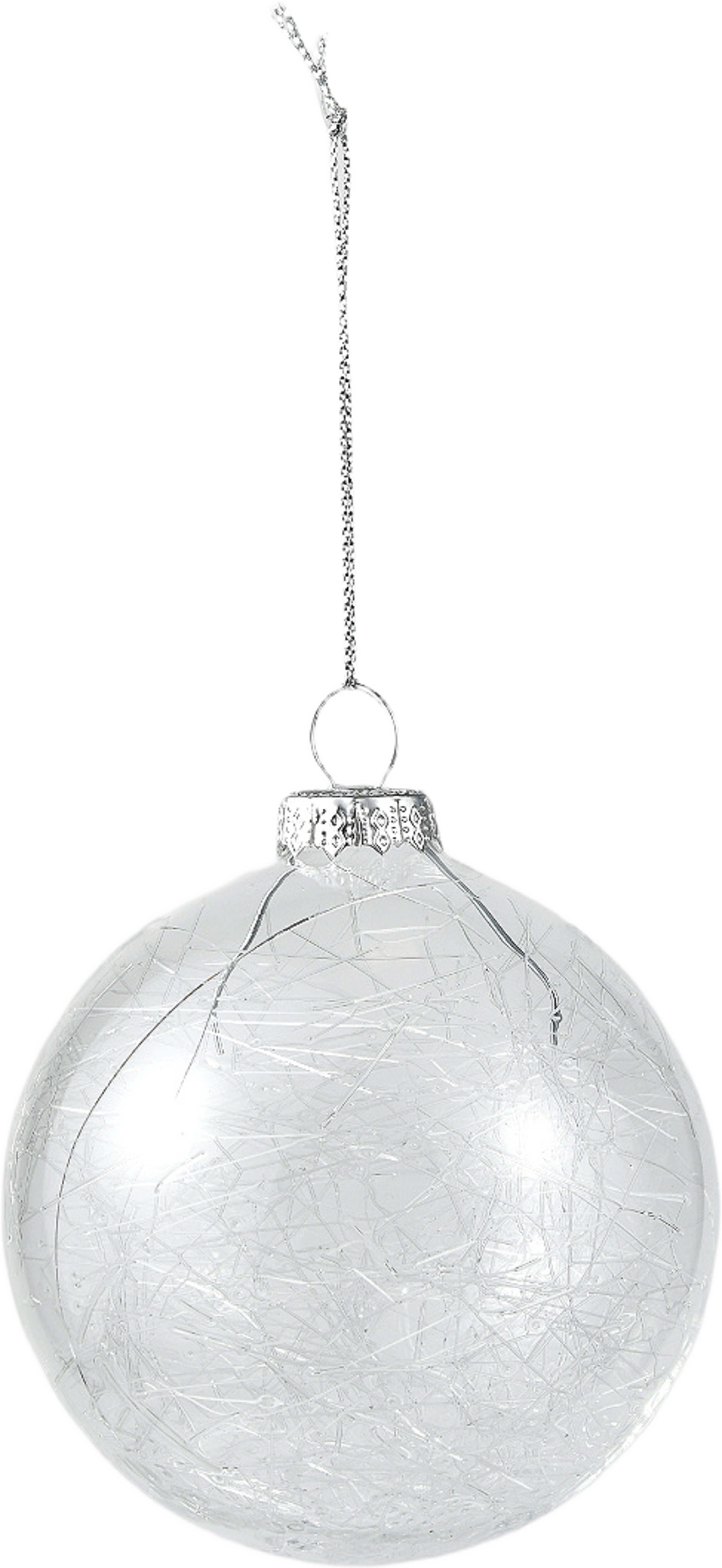 Julgranskula i glas SPIN 8 cm, från Åhléns Home, i färgen Transparent. Klicka för att öppna bilden i stort format