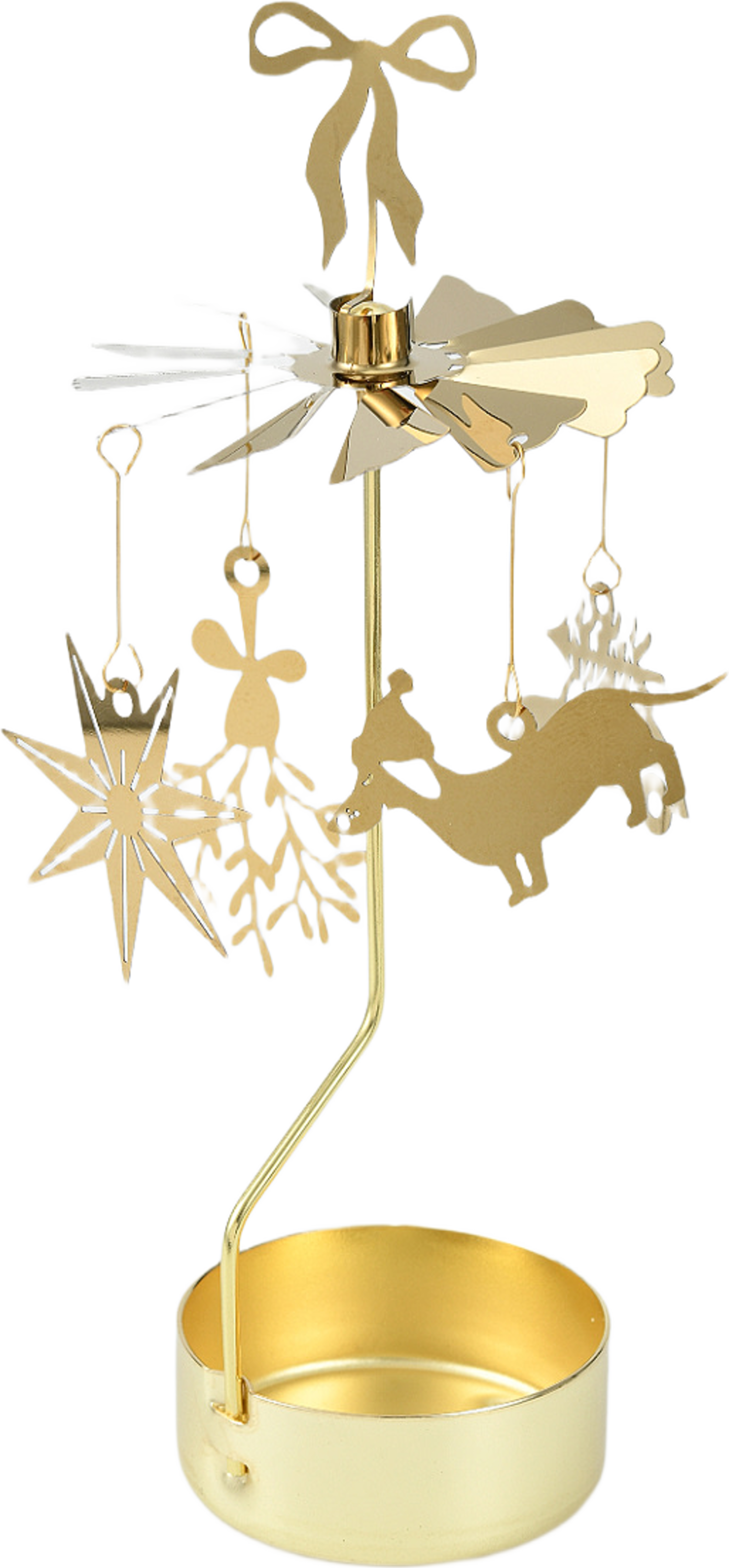 Ljusstake änglaspel, från Åhléns Home, i färgen Gold. Klicka för att öppna bilden i stort format