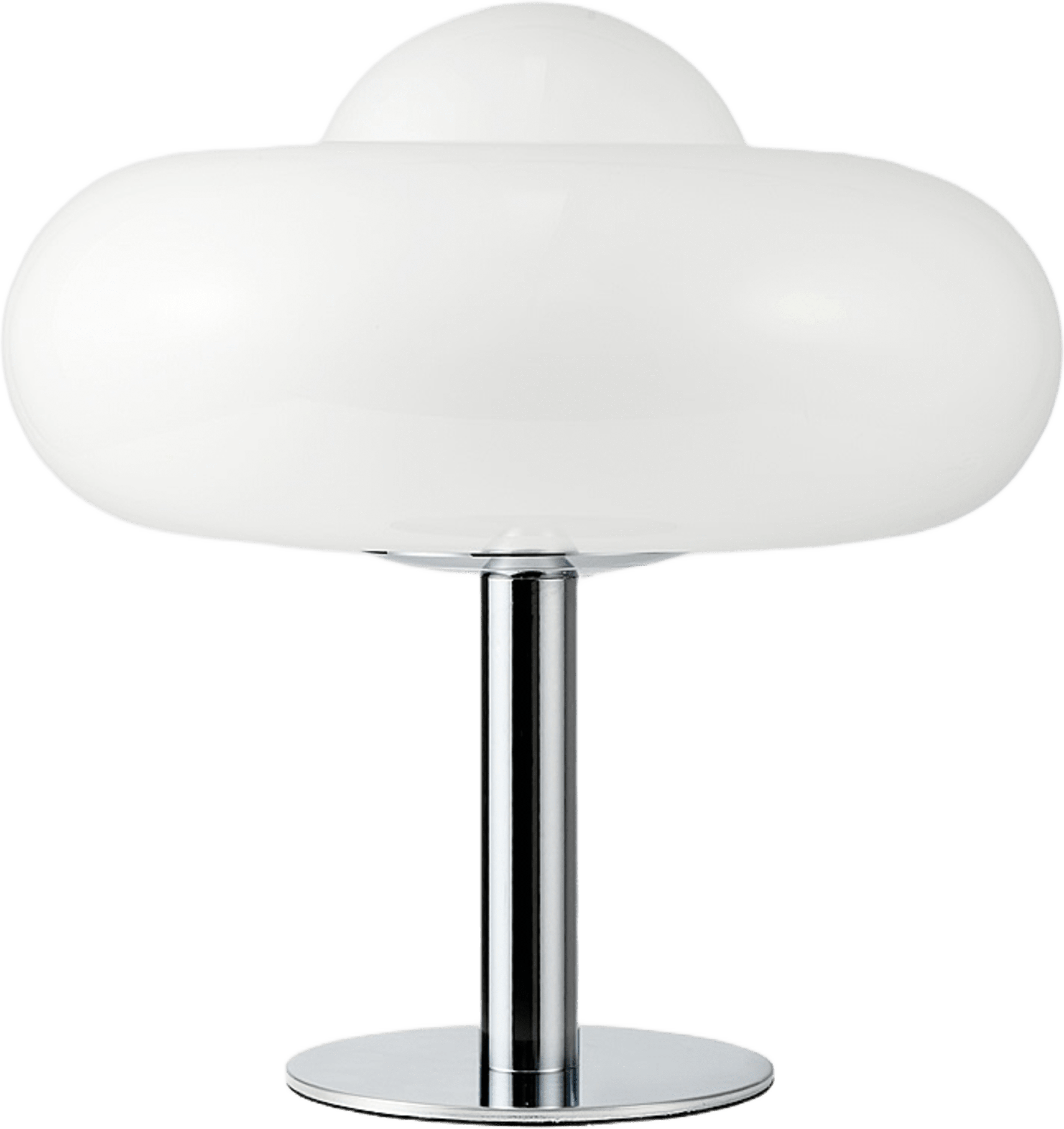 Bordslampa i glas BUBBLES, från MANO ATELIER, i färgen White. Klicka för att öppna bilden i stort format