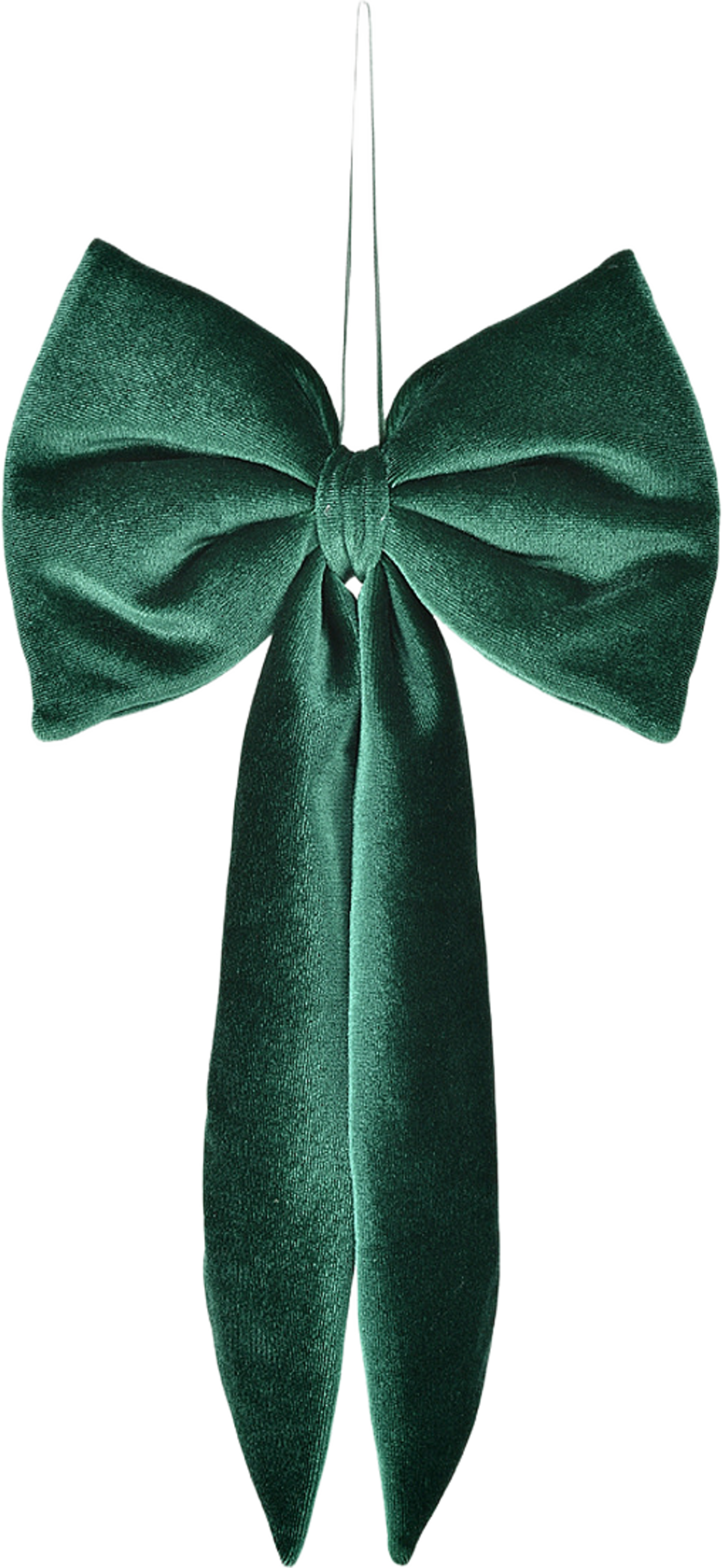 Sammetsrosett BOW 18x30 cm, från Åhléns Home, i färgen Dark Green. Klicka för att öppna bilden i stort format