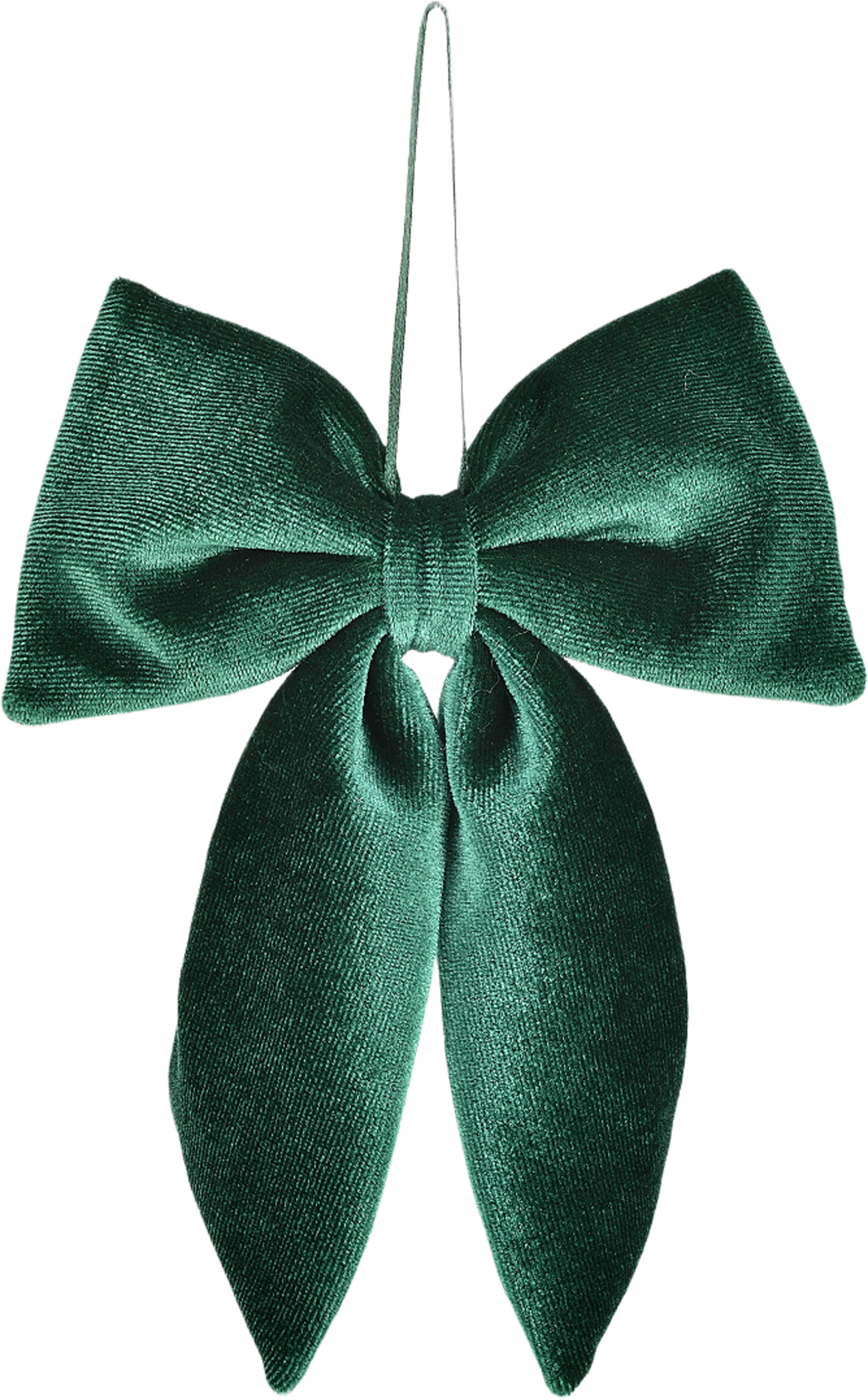 Sammetsrosett BOW 12x15 cm, från Åhléns Home, i färgen Dark Green. Klicka för att öppna bilden i stort format