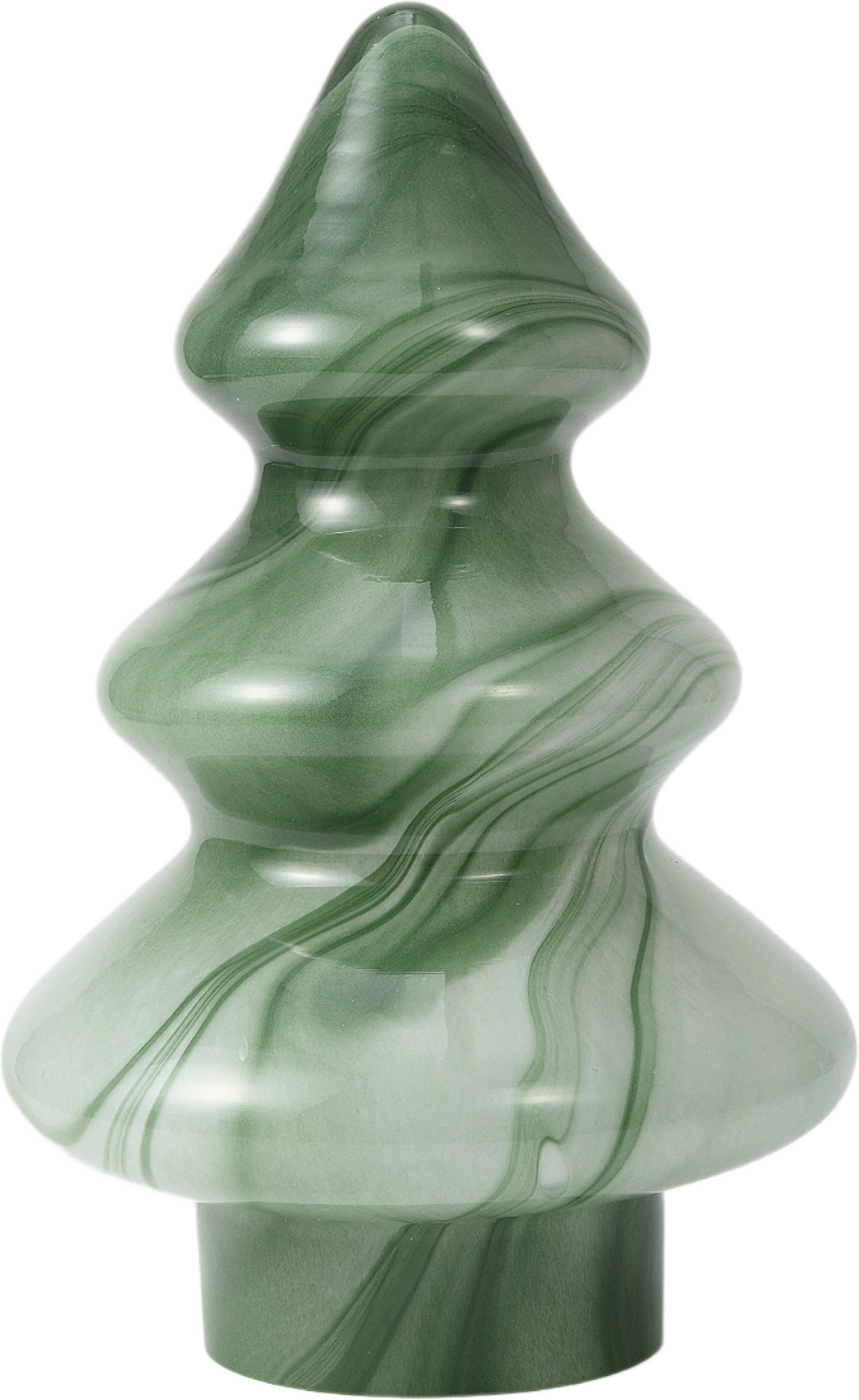 Dekoration i glas gran 21,5 cm, från Åhléns Home, i färgen Green. Klicka för att öppna bilden i stort format