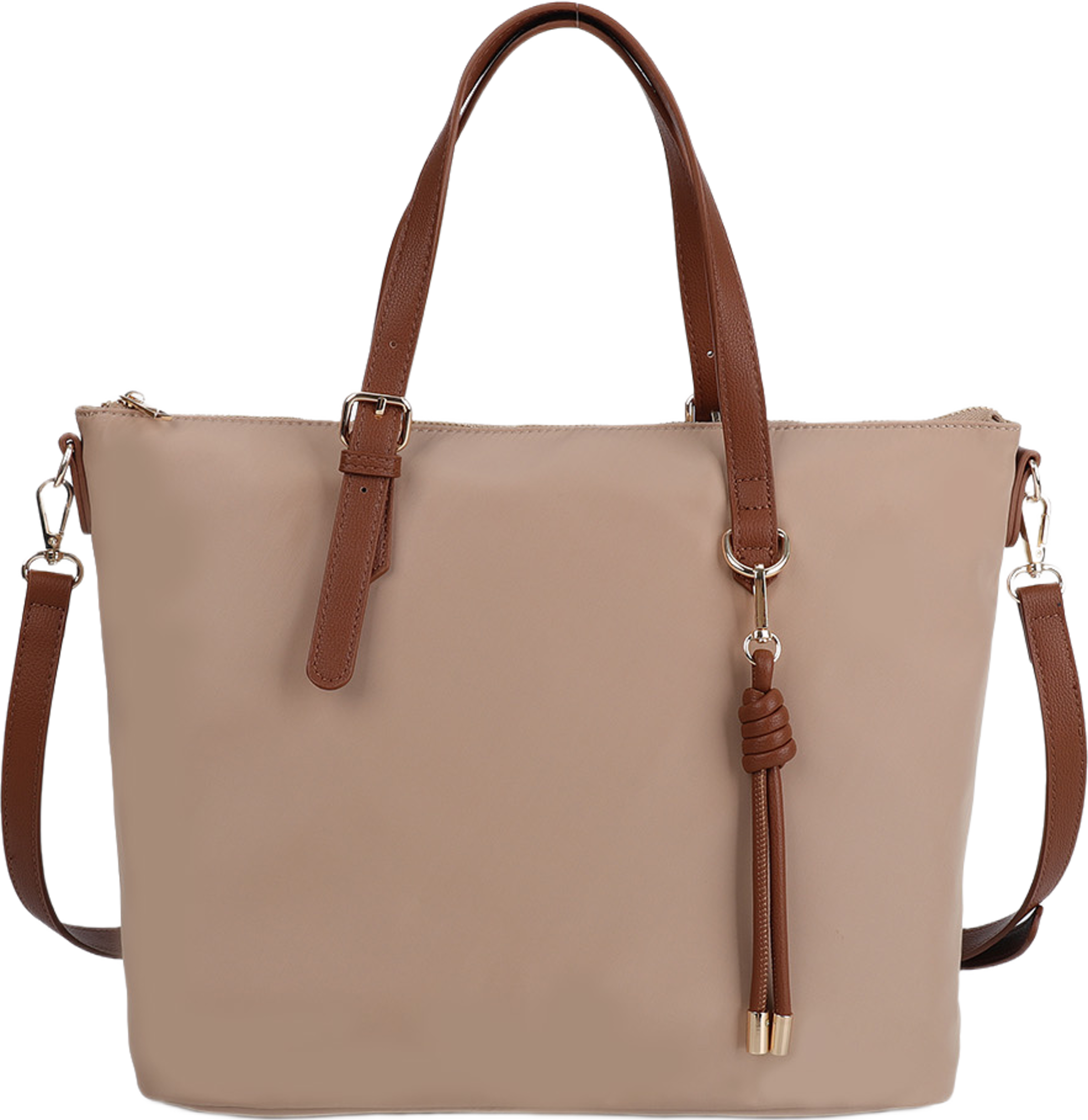Handväska med datorfack BELLO, från Å WOMAN, i färgen Beige. Klicka för att öppna bilden i stort format