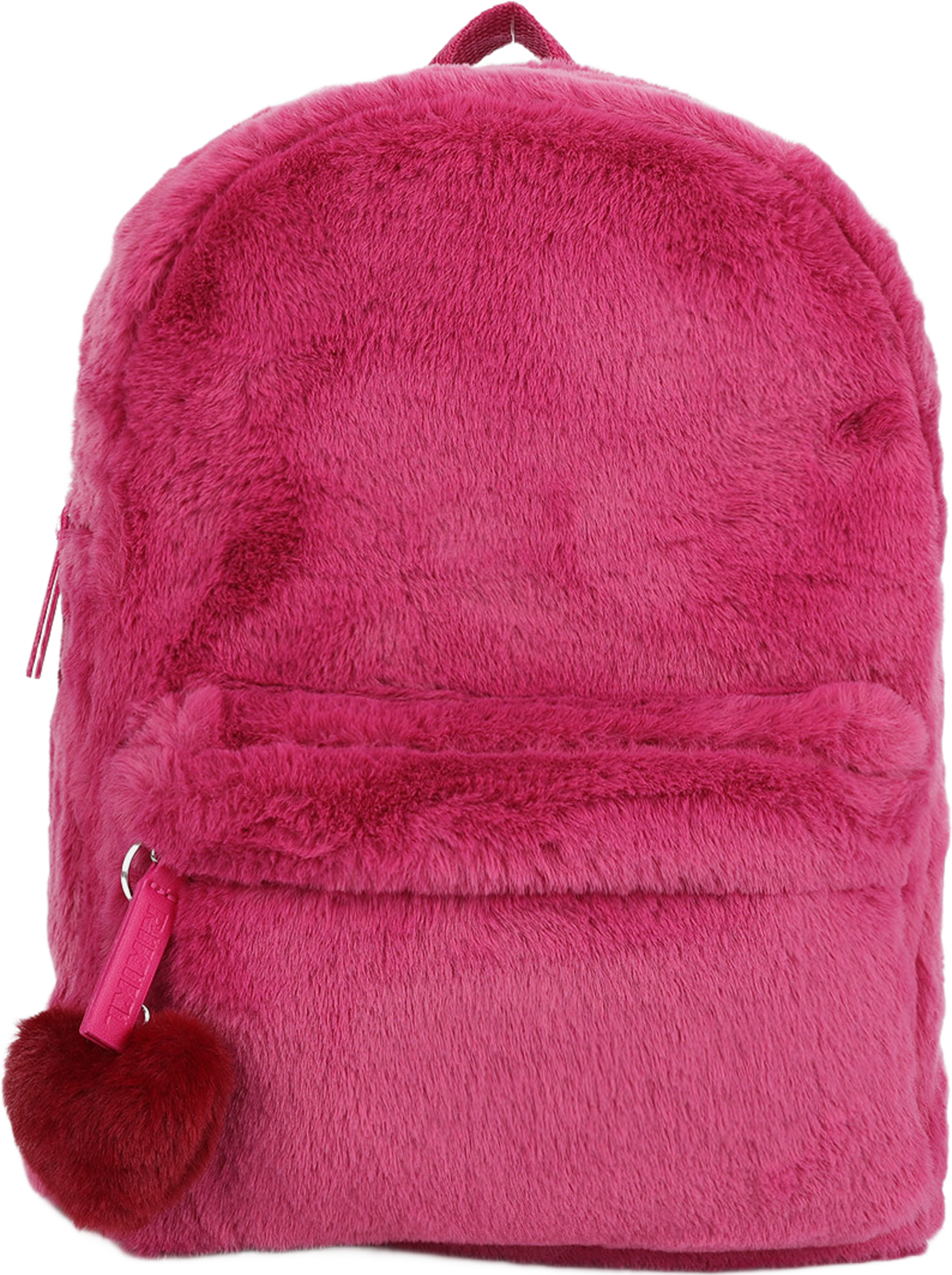 Ryggsäck i fuskpäls PILEY, från RIKIKI, i färgen Pink. Klicka för att öppna bilden i stort format