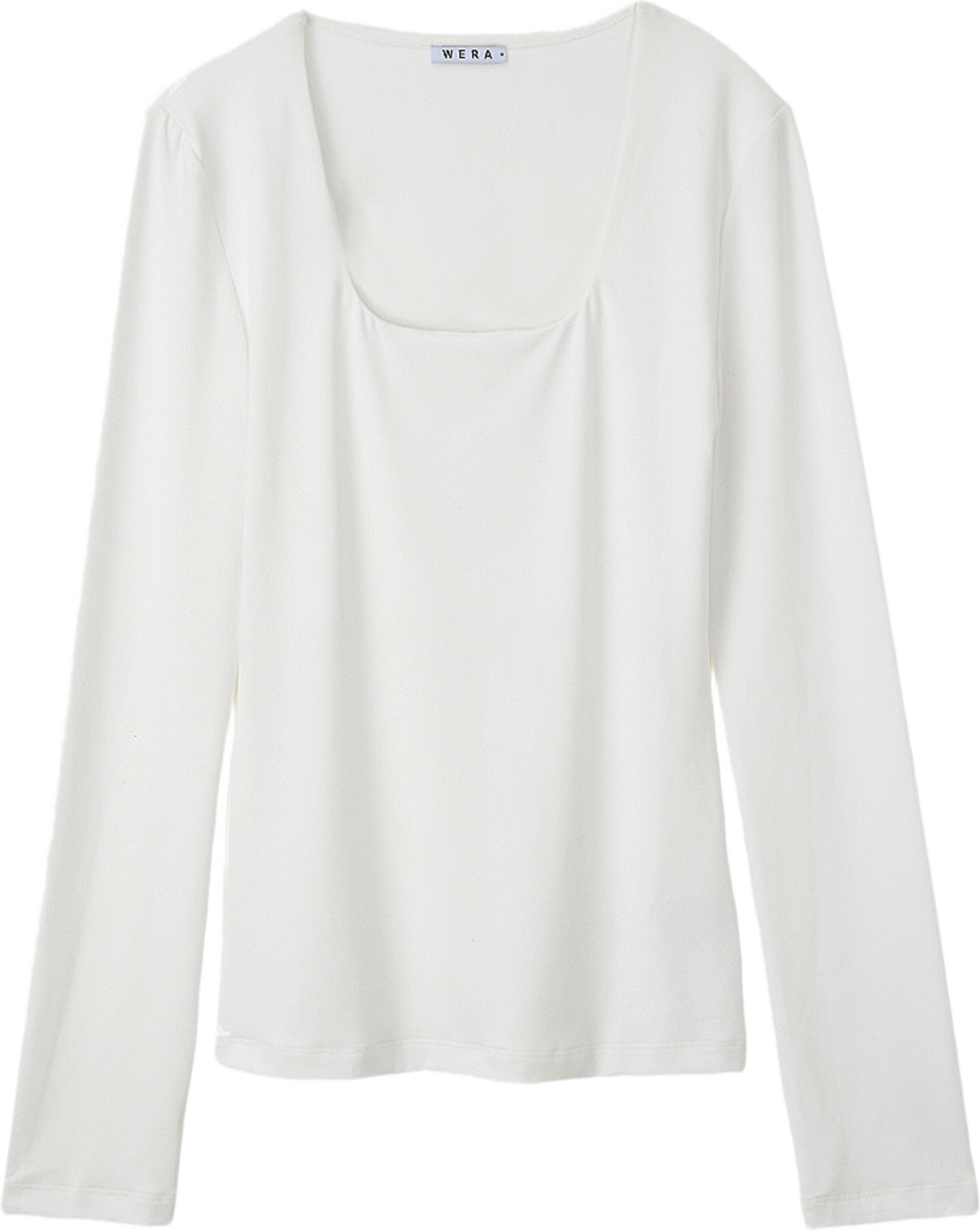Långärmad t-shirt BOEL, från Wera, i färgen White. Klicka för att öppna bilden i stort format