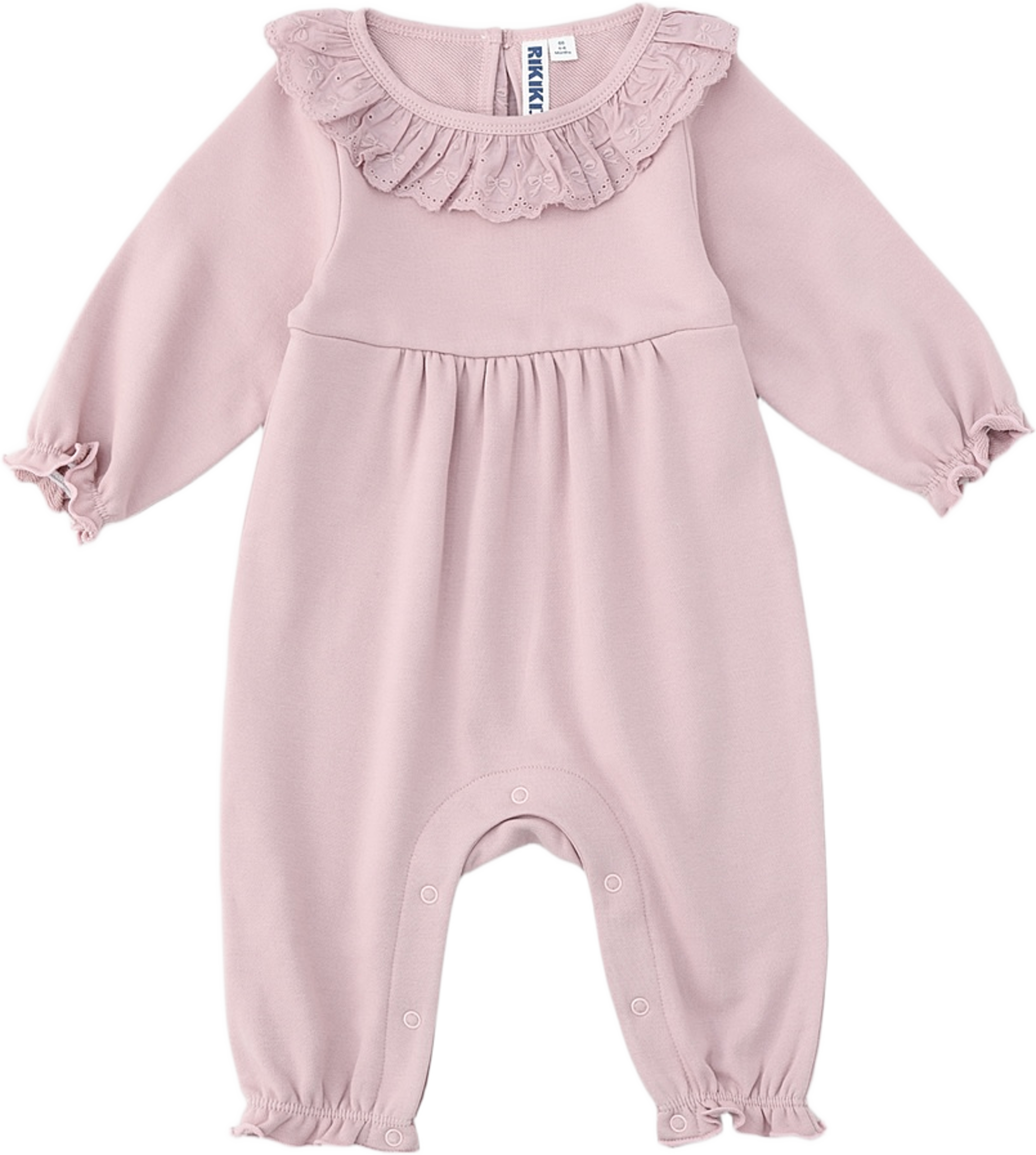 Onesie med volang MOLLY, från RIKIKI, i färgen Pink. Klicka för att öppna bilden i stort format