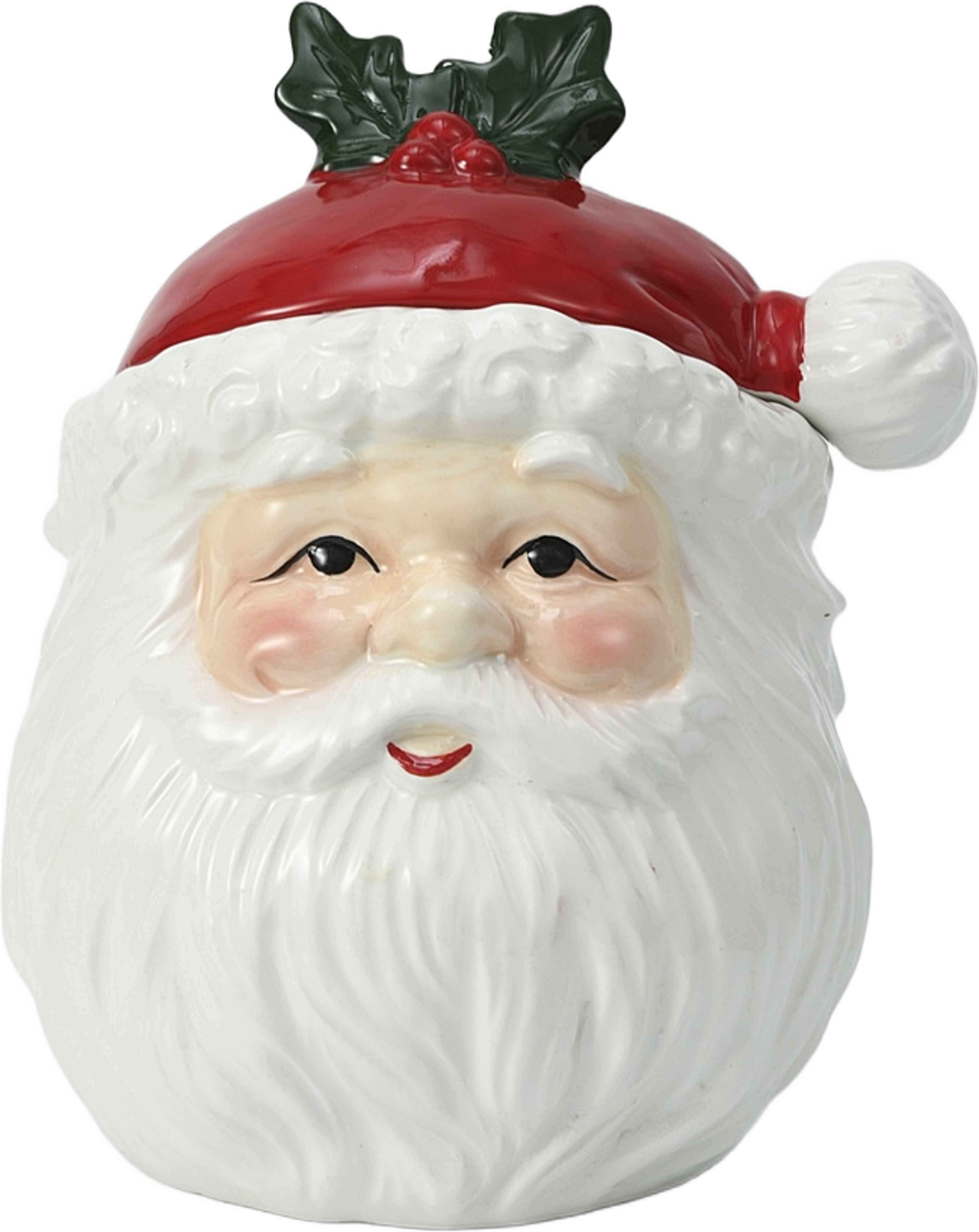 Burk med lock SANTA, från Åhléns Home, i färgen Red. Klicka för att öppna bilden i stort format