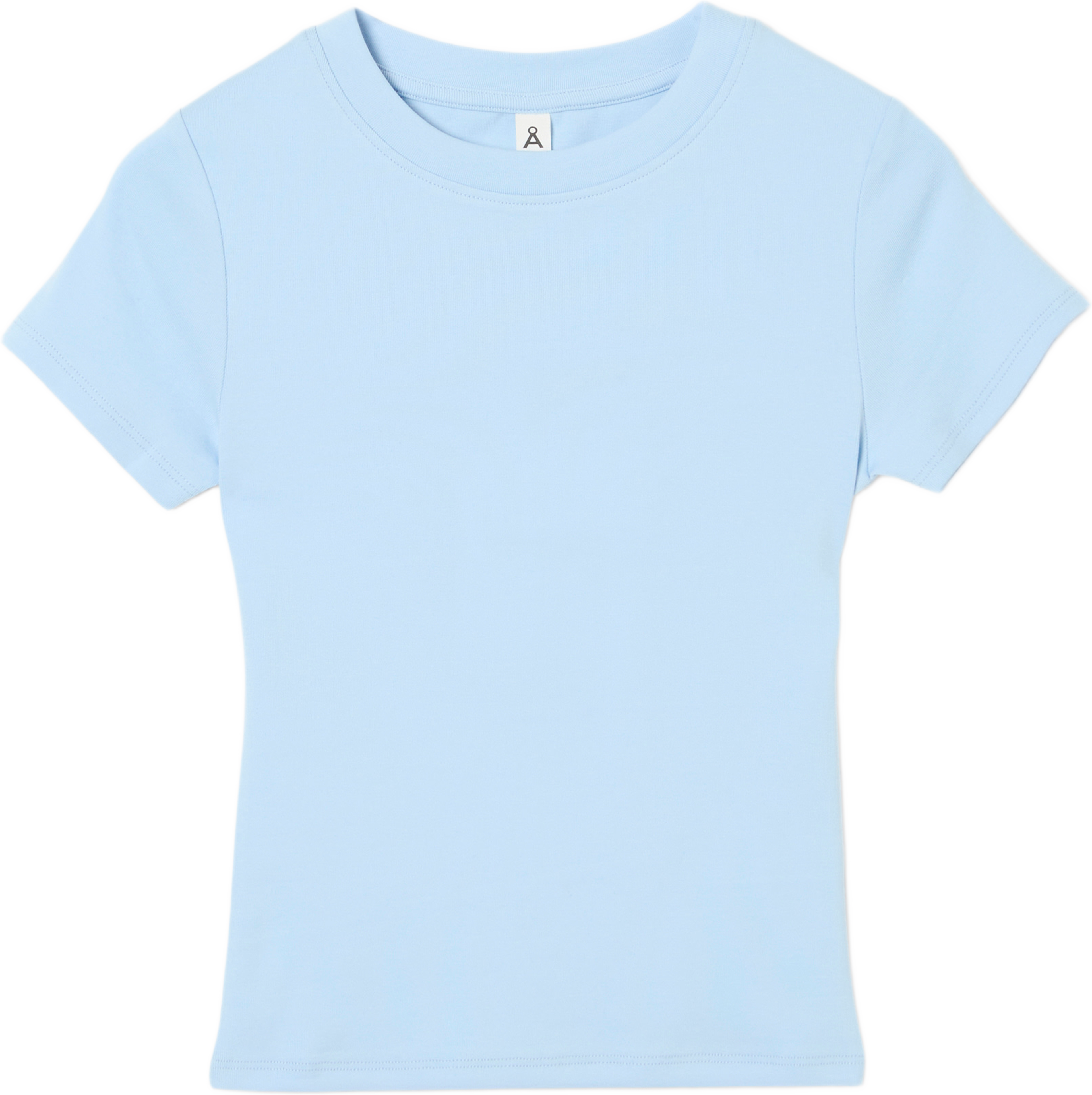 Jerseytopp POPPY, från Å Young, i färgen Light Blue. Klicka för att öppna bilden i stort format