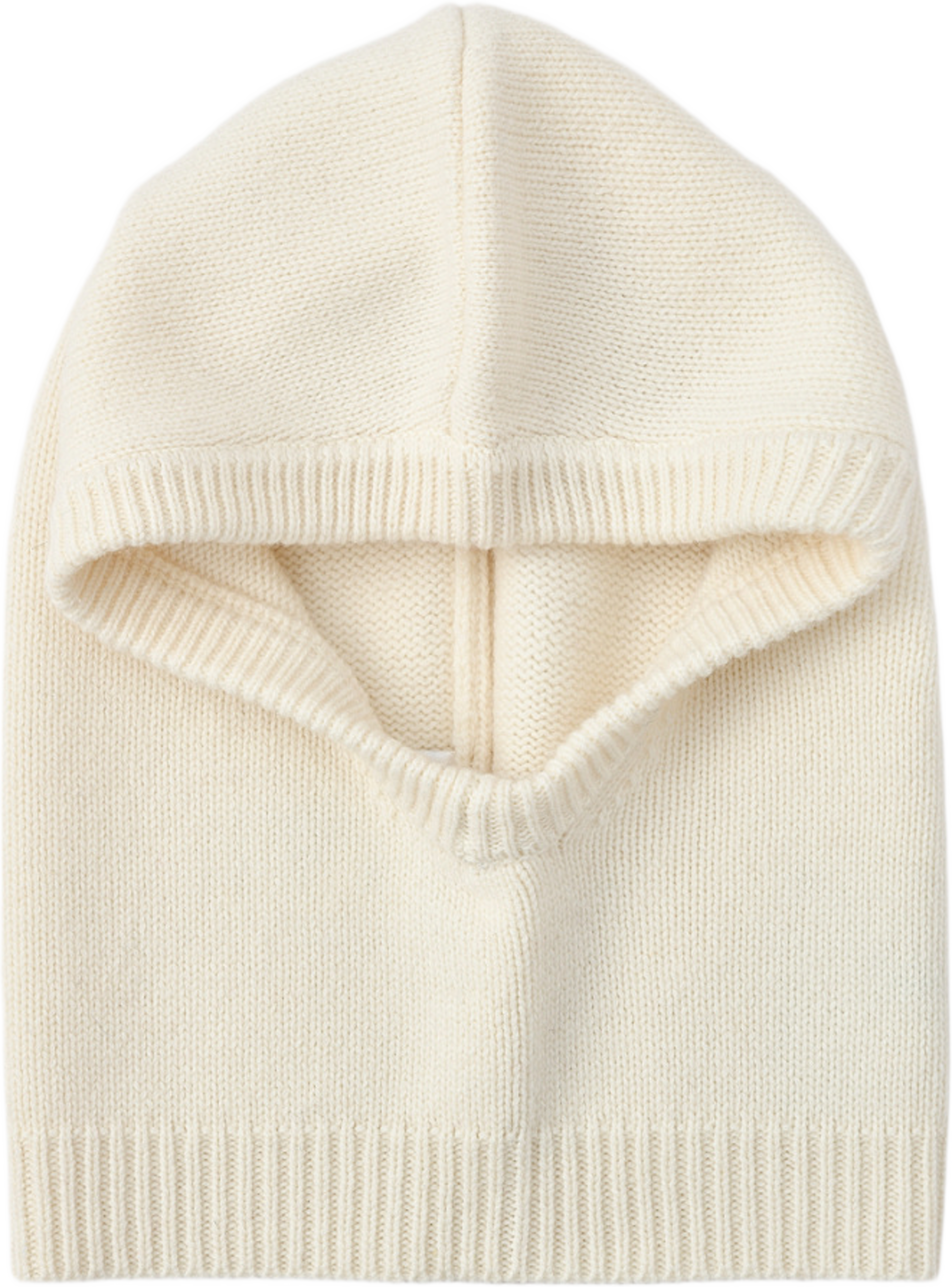 Balaklava i ull EDITH, från Carin Wester, i färgen Off White. Klicka för att öppna bilden i stort format
