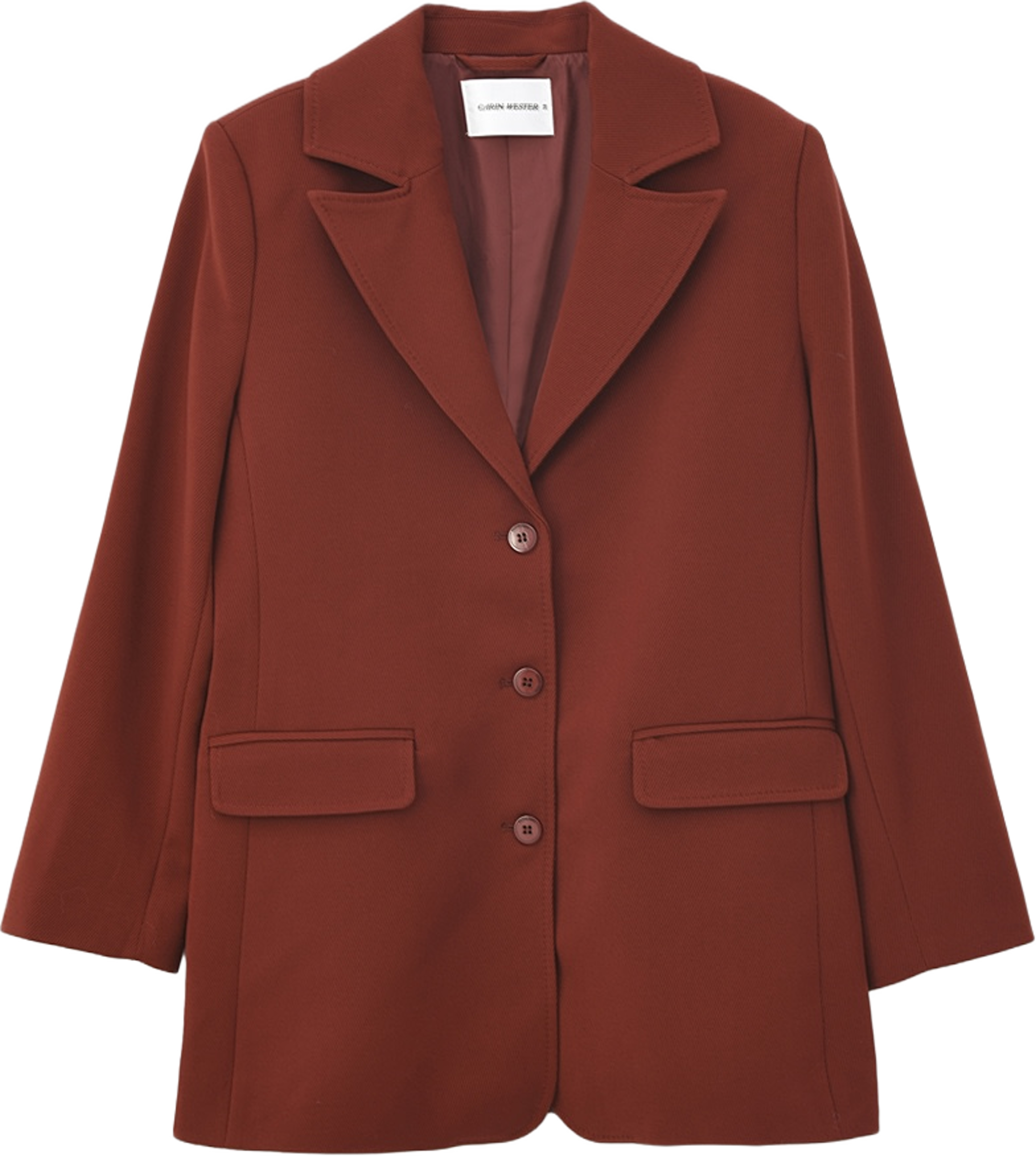Blazer SASKIA, från Carin Wester, i färgen Red Brown. Klicka för att öppna bilden i stort format