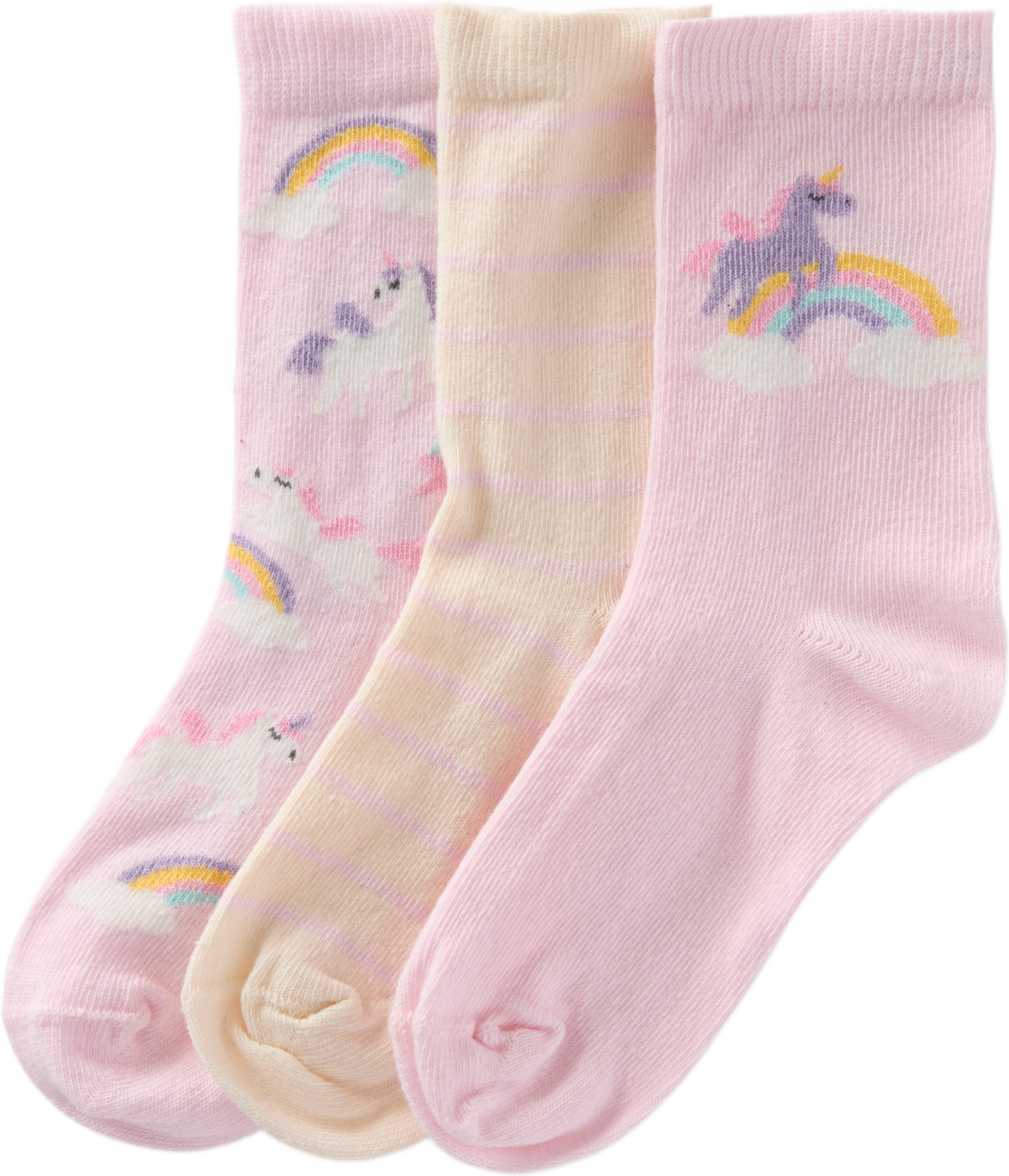 Mönstrade strumpor, 3-pack, från RIKIKI, i färgen Unicorn. Klicka för att öppna bilden i stort format