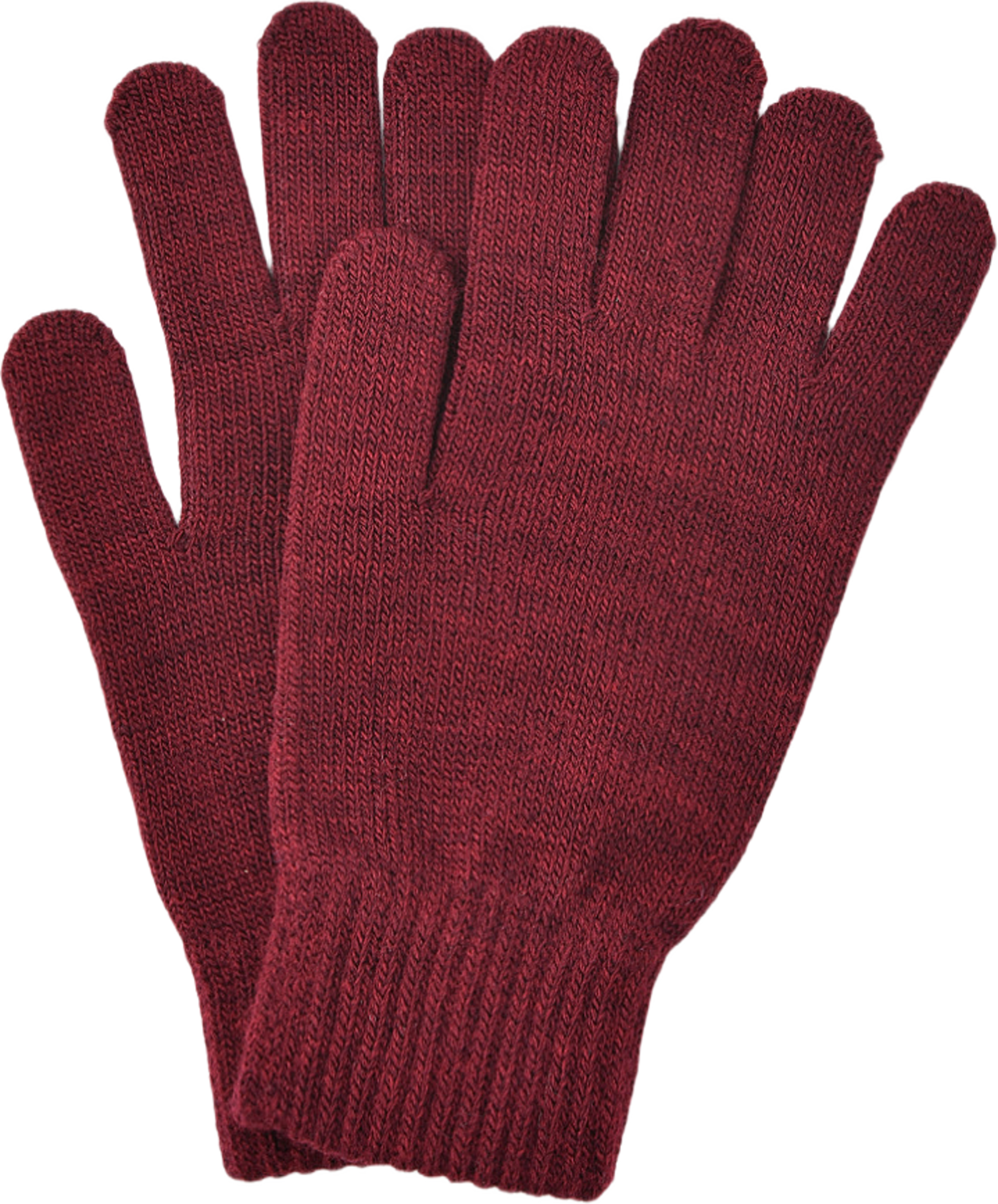 Stickade fingervantar JULIE, från Å WOMAN, i färgen Wine Red. Klicka för att öppna bilden i stort format