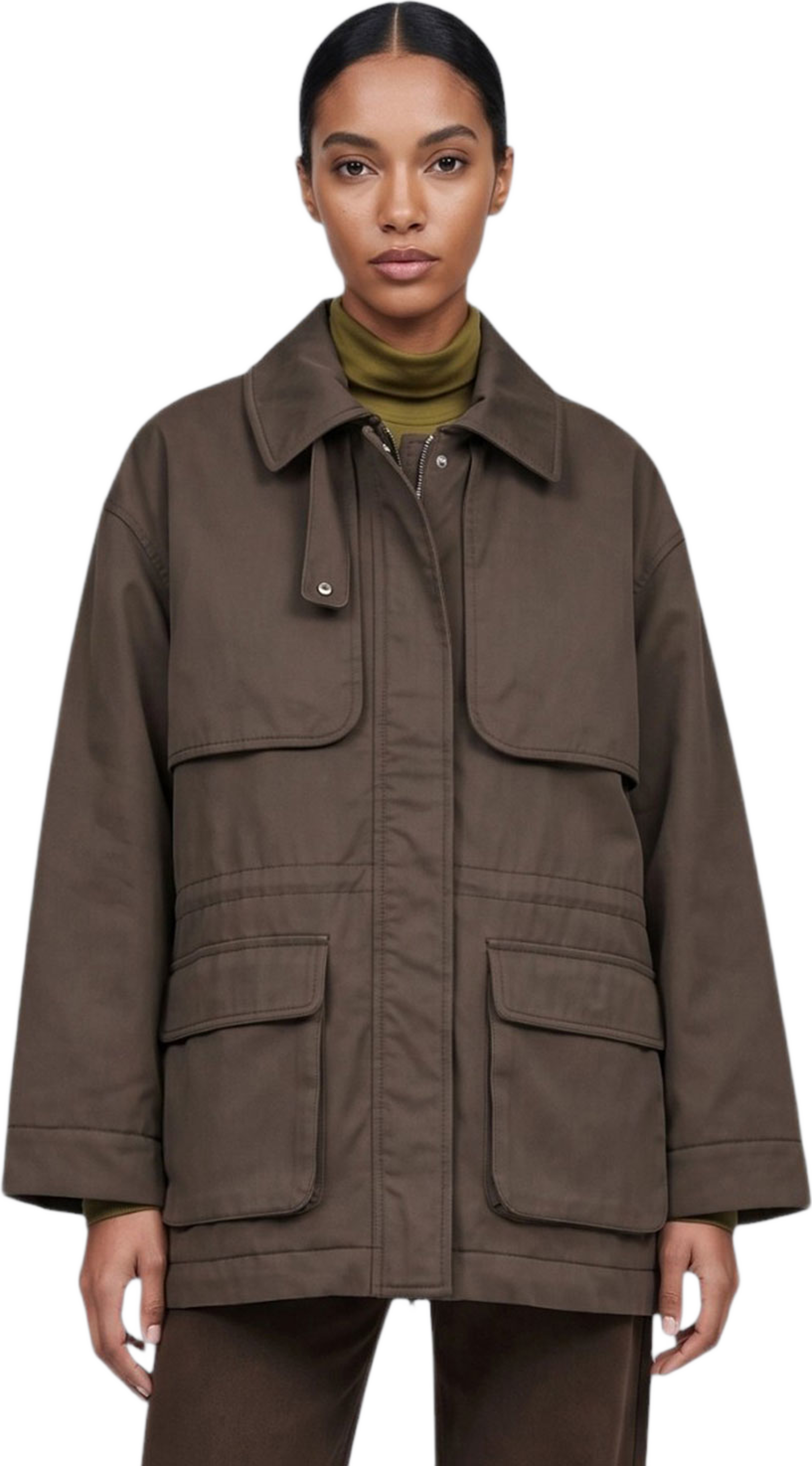 Jacka BIE, från Carin Wester, i färgen Dark Olive. Klicka för att öppna bilden i stort format