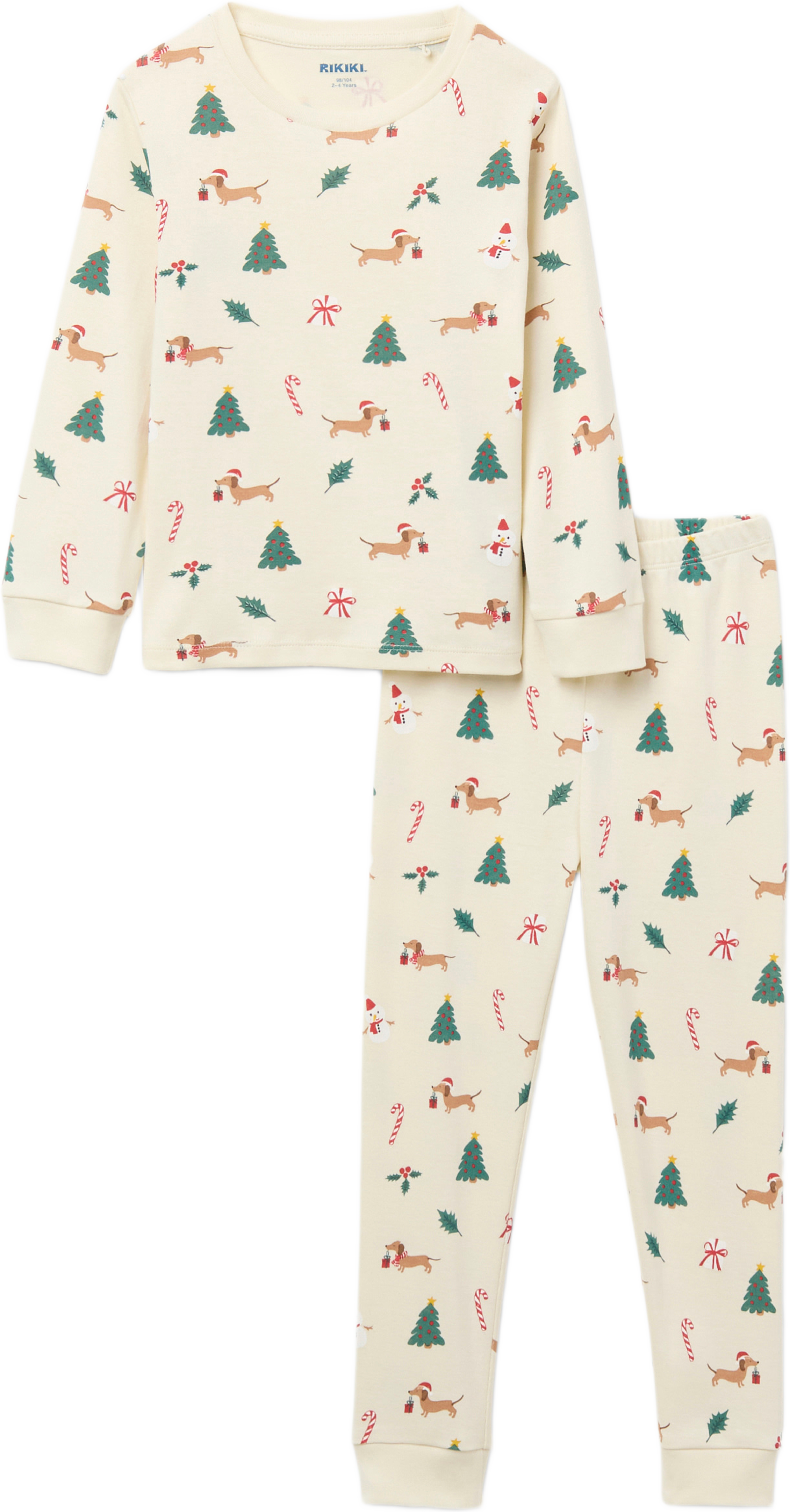 Pyjamas med tryck POW XMAS, från RIKIKI, i färgen Multi Print. Klicka för att öppna bilden i stort format