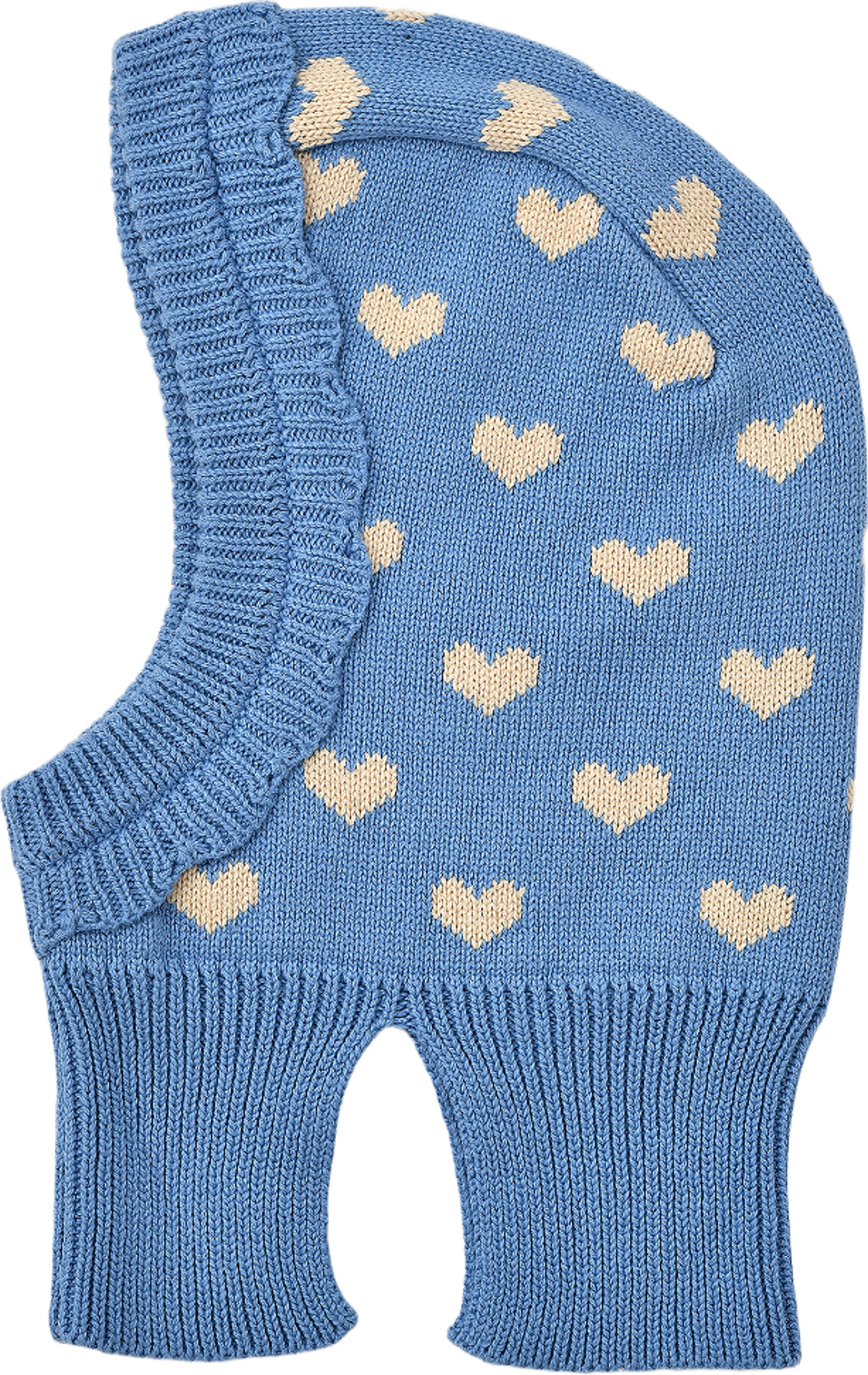 Balaklava HEARTS, från RIKIKI, i färgen Blue. Klicka för att öppna bilden i stort format