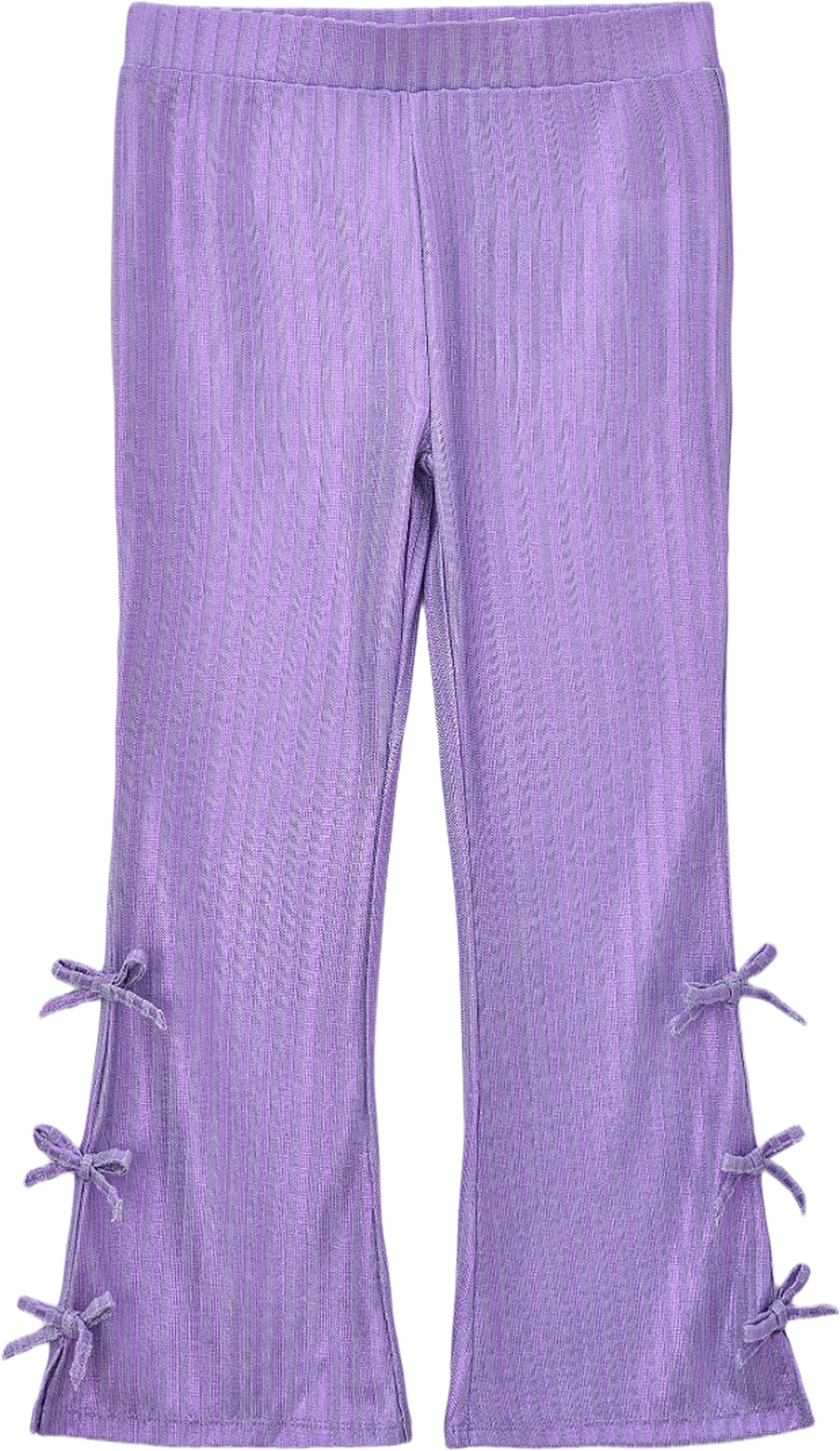 Glansiga flare leggings CELINE, från RIKIKI, i färgen Lilac. Klicka för att öppna bilden i stort format
