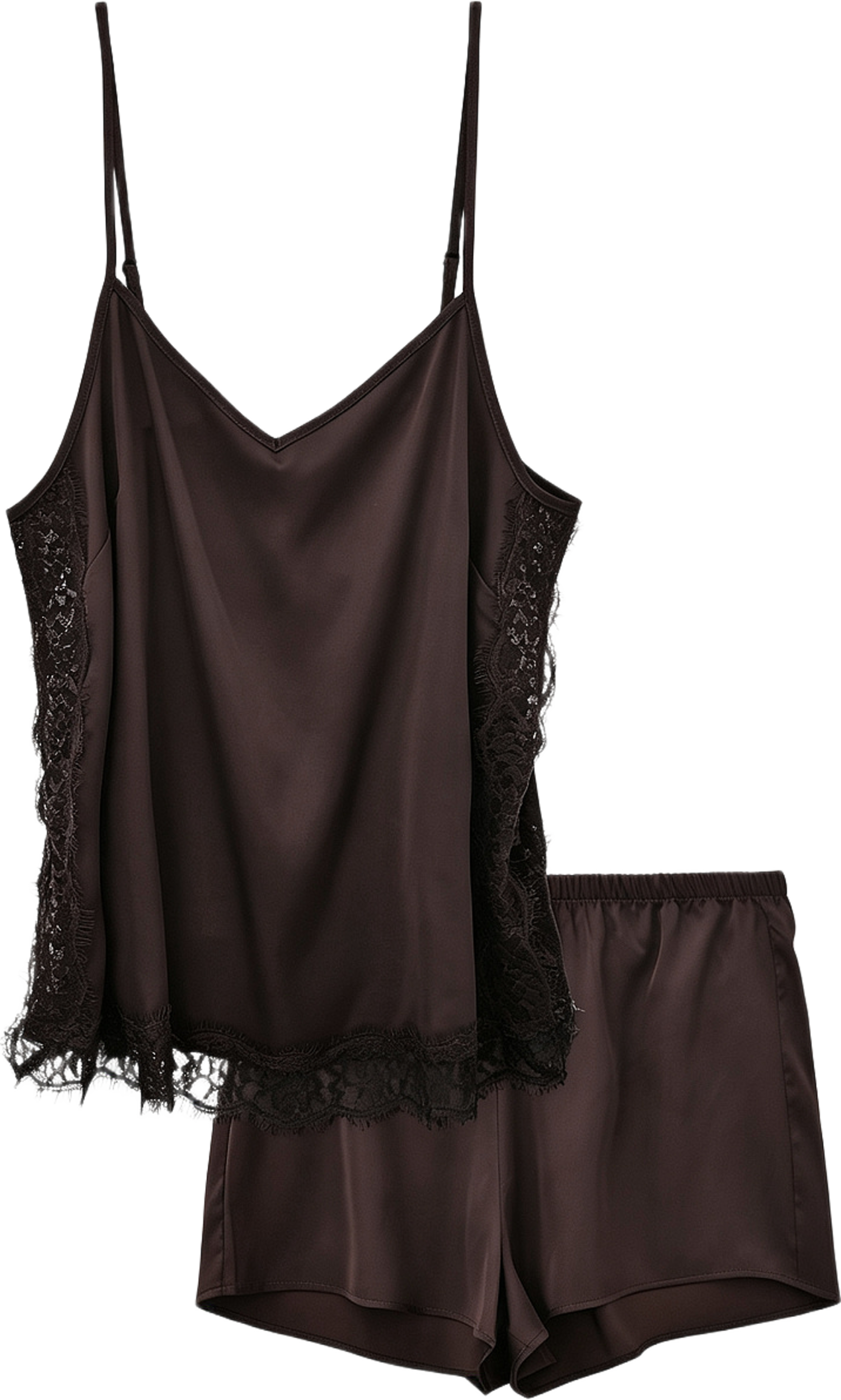 Pyjamas VIVIENNE, från Å WOMAN, i färgen Dark Brown. Klicka för att öppna bilden i stort format