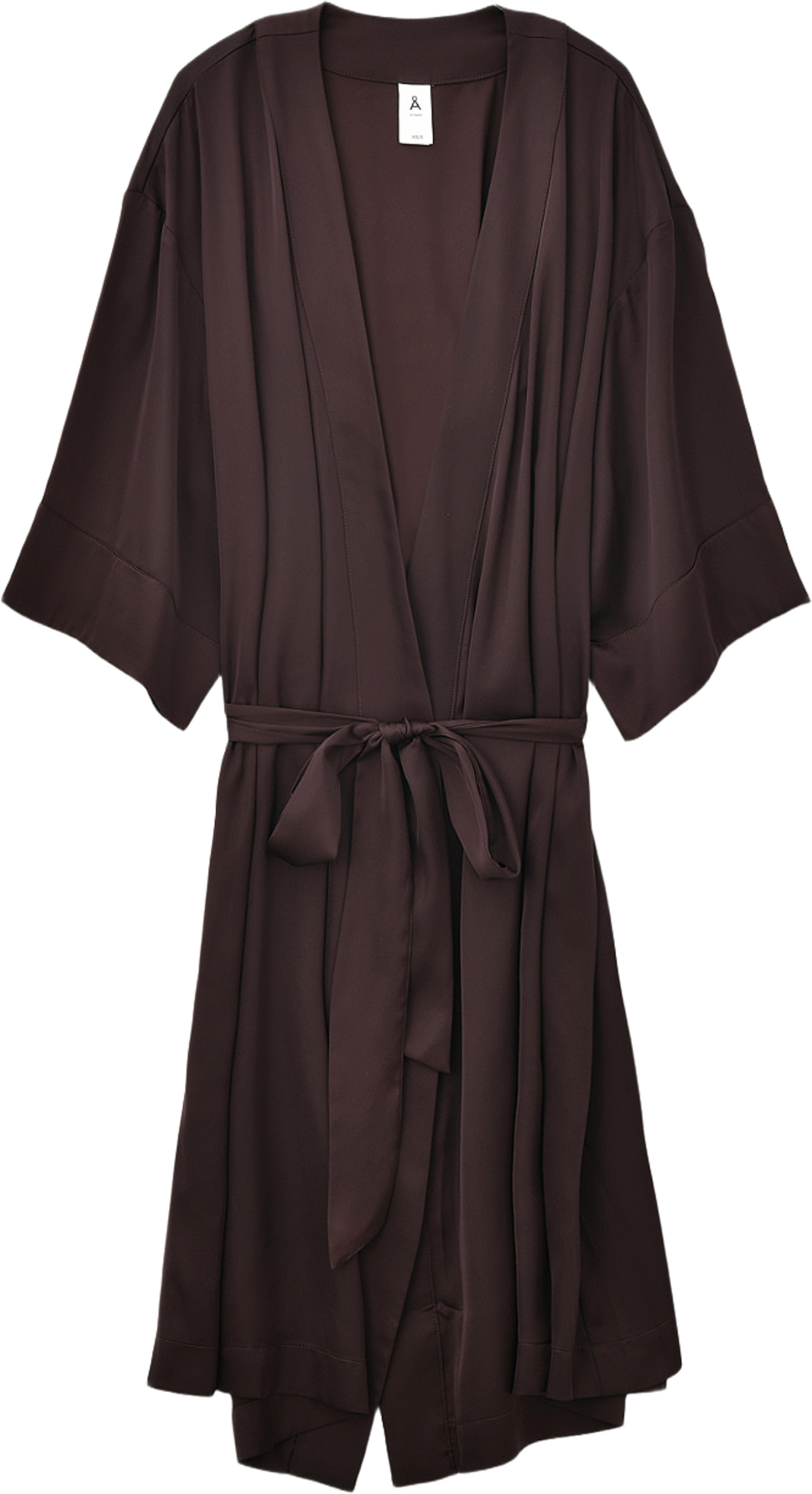 Kimono VIVIENNE, från Å WOMAN, i färgen Dark Brown. Klicka för att öppna bilden i stort format