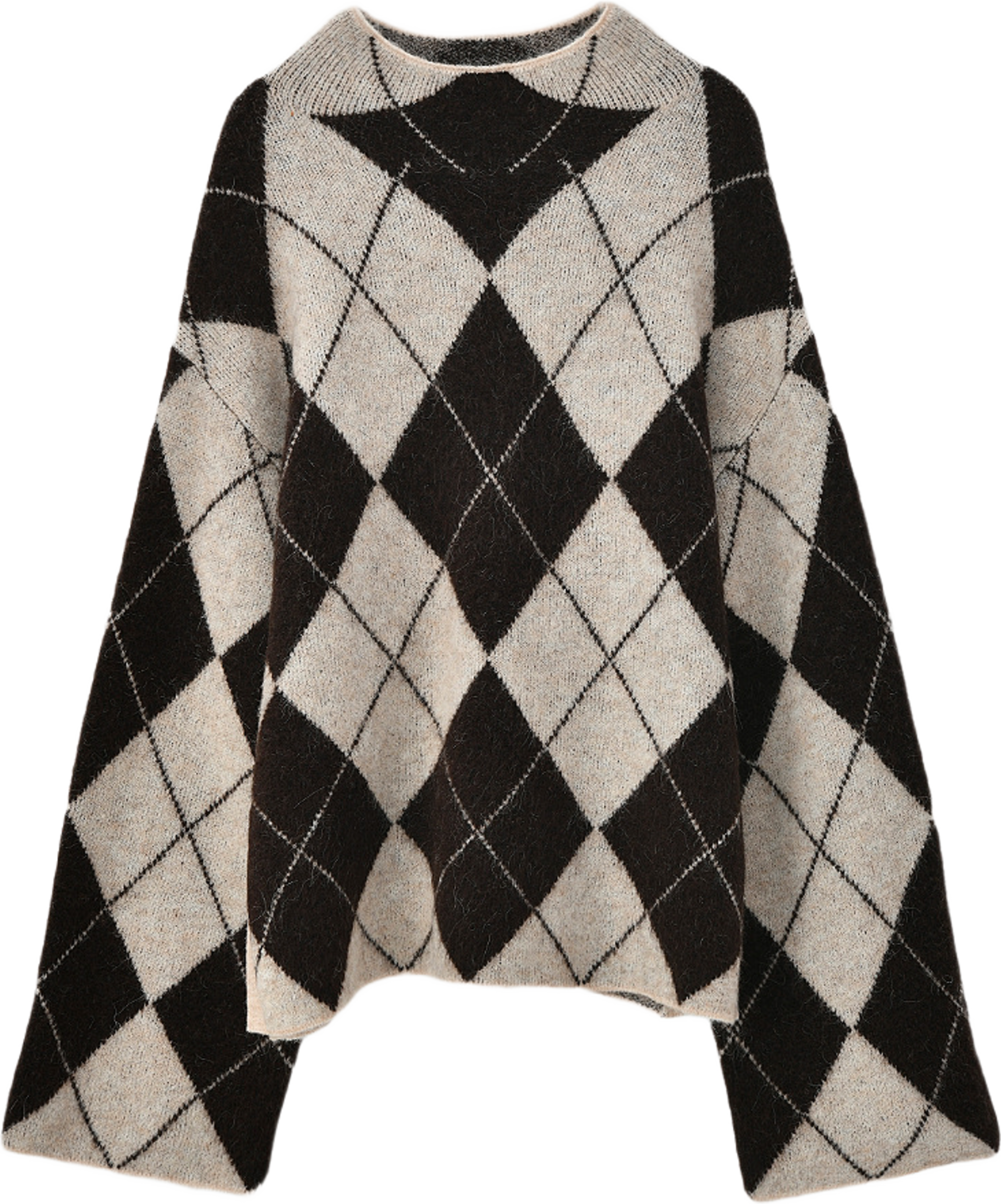 Mönstrad jumper LILLE, från Carin Wester, i färgen Argyle. Klicka för att öppna bilden i stort format