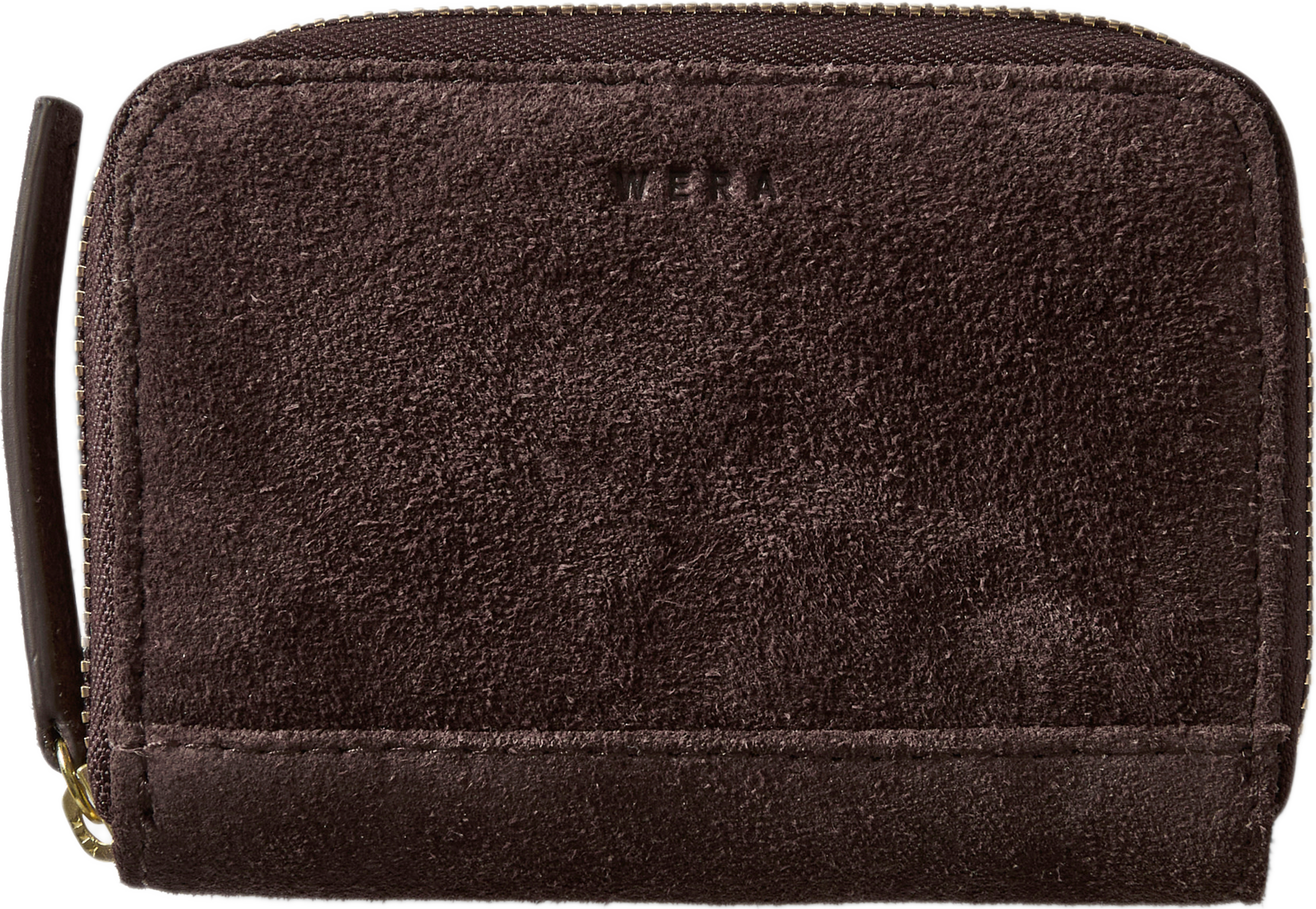 Plånbok i skinn MINI, från Wera, i färgen Brown Suede. Klicka för att öppna bilden i stort format