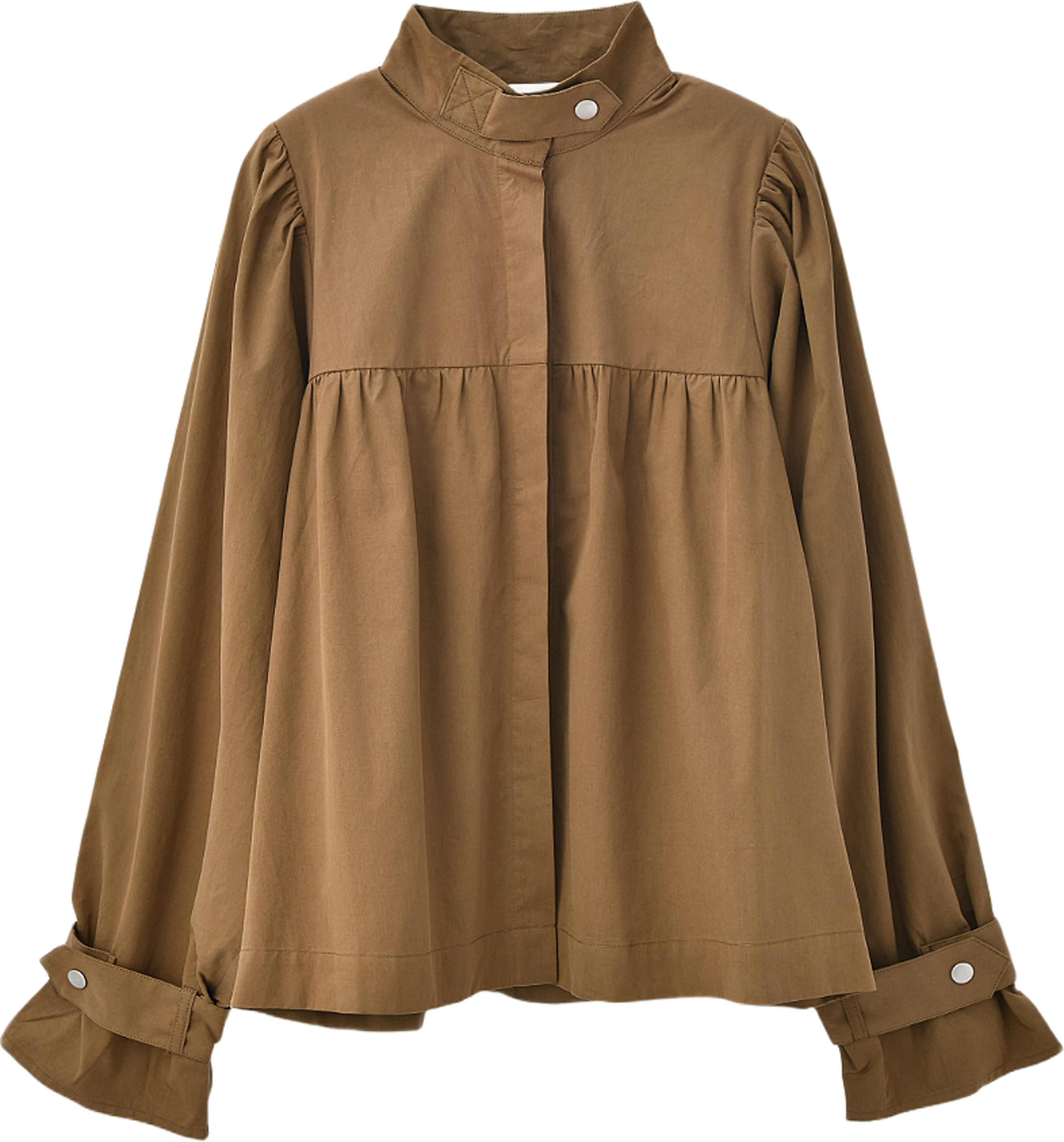 Blus KRISTA, från Carin Wester, i färgen Dark Olive. Klicka för att öppna bilden i stort format