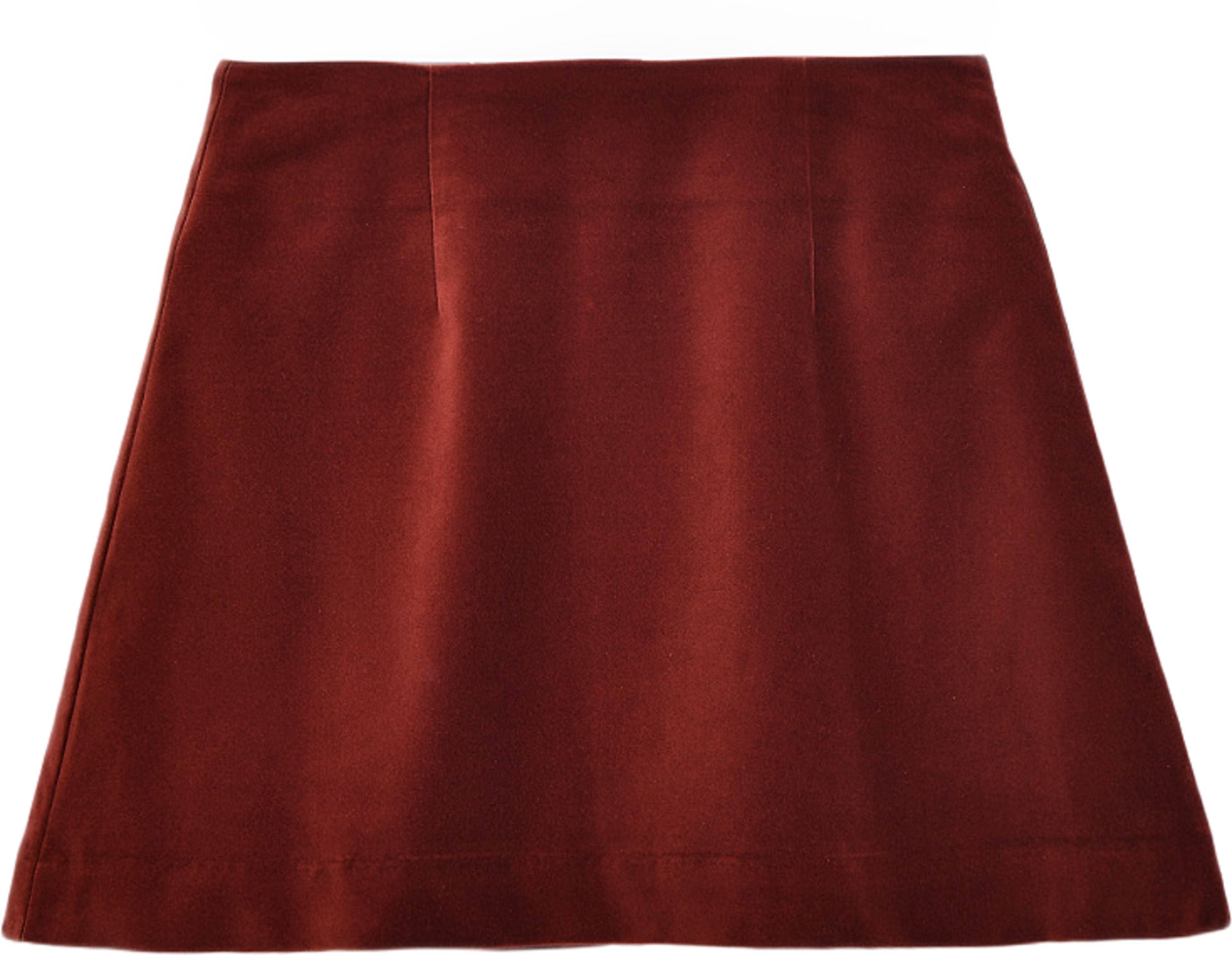 Sammetskjol JENNA, från Carin Wester, i färgen Red Brown. Klicka för att öppna bilden i stort format