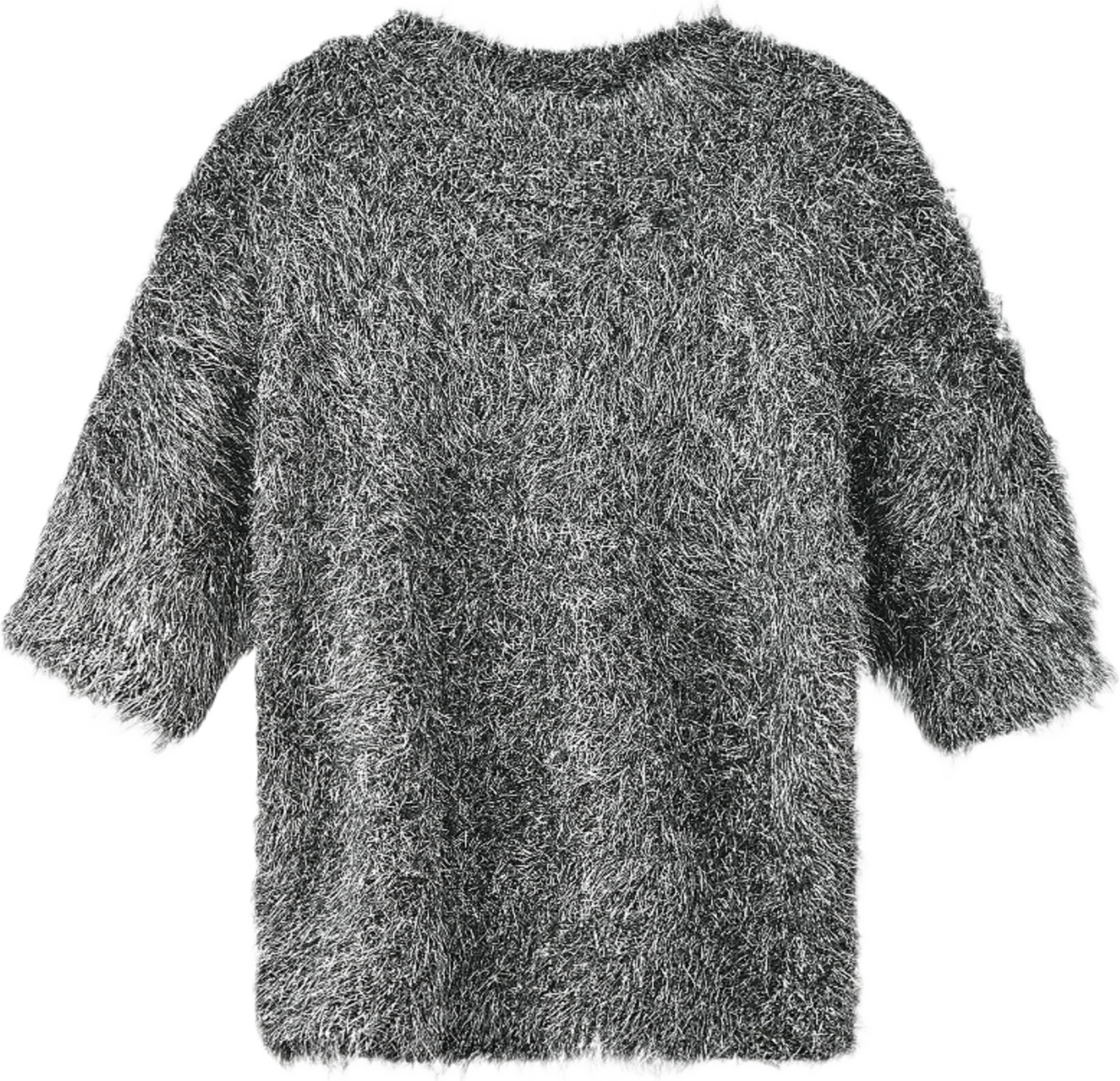Lurvig glittertröja COLLEEN, från Carin Wester, i färgen Black/Silver. Klicka för att öppna bilden i stort format