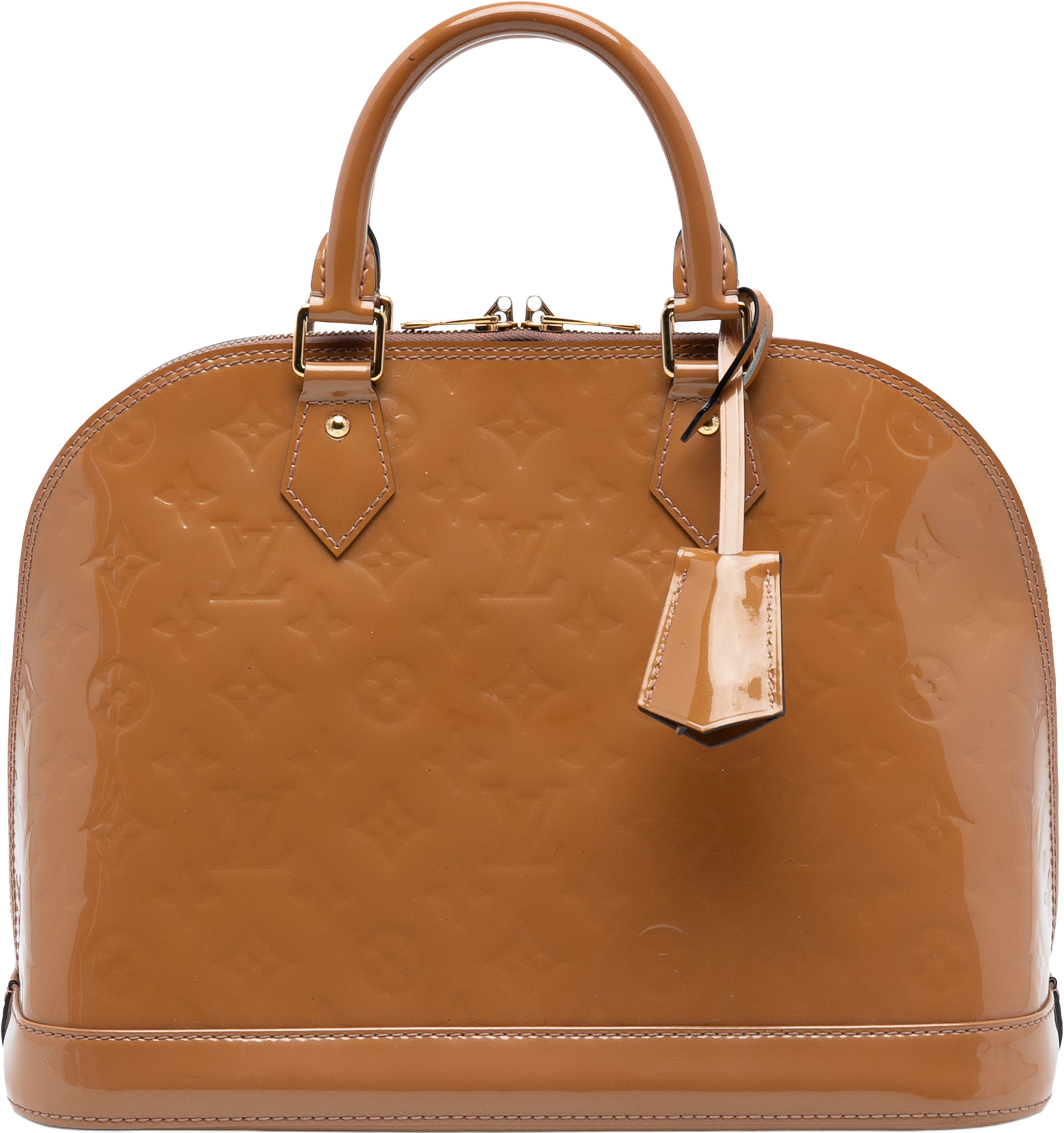 Louis Vuitton Monogram Vernis Alma Pm, från Luxclusif, i färgen brown. Klicka för att öppna bilden i stort format