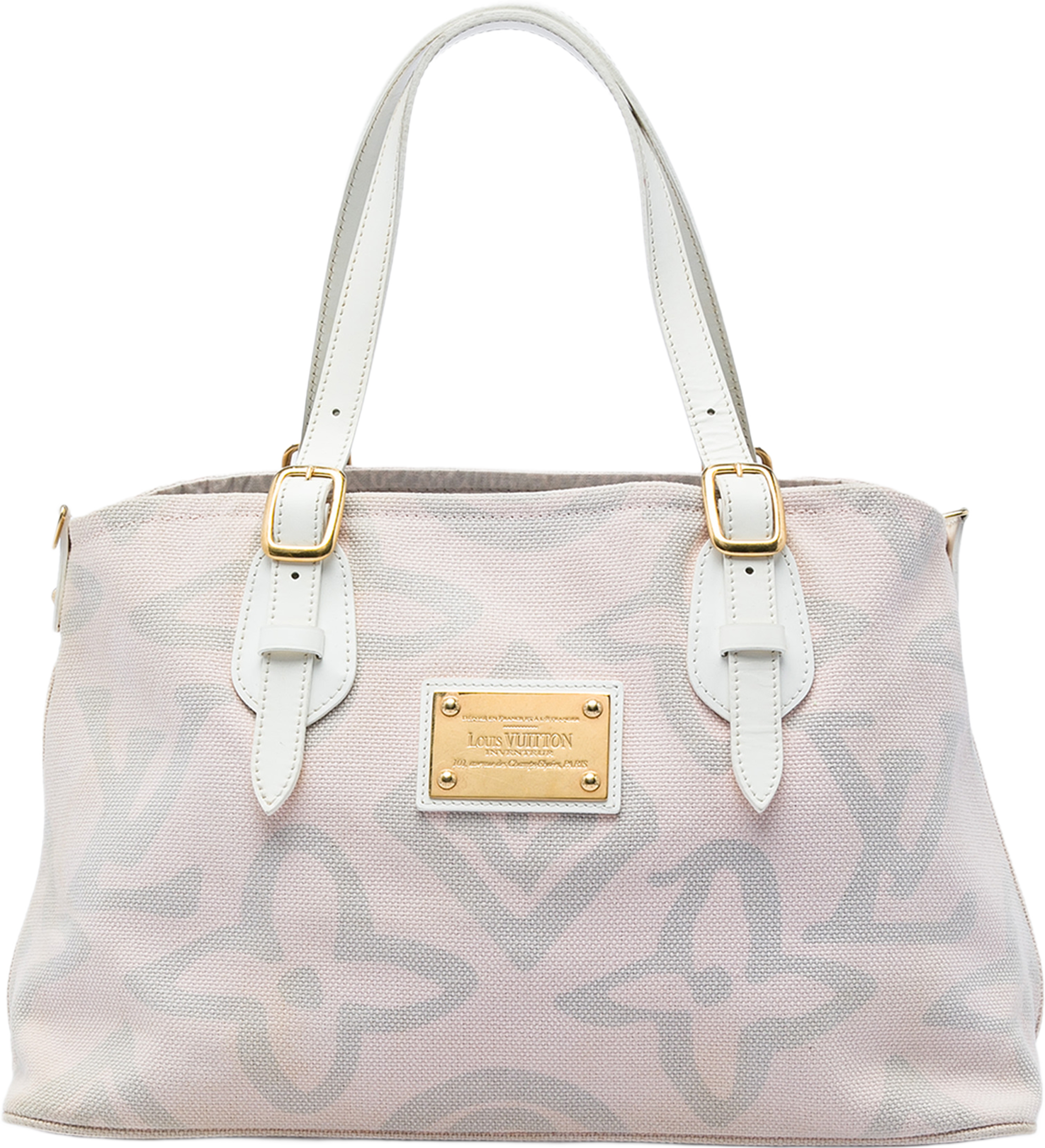 Louis Vuitton Monogram Tahitienne Cabas Pm, från Luxclusif, i färgen rosa. Klicka för att öppna bilden i stort format