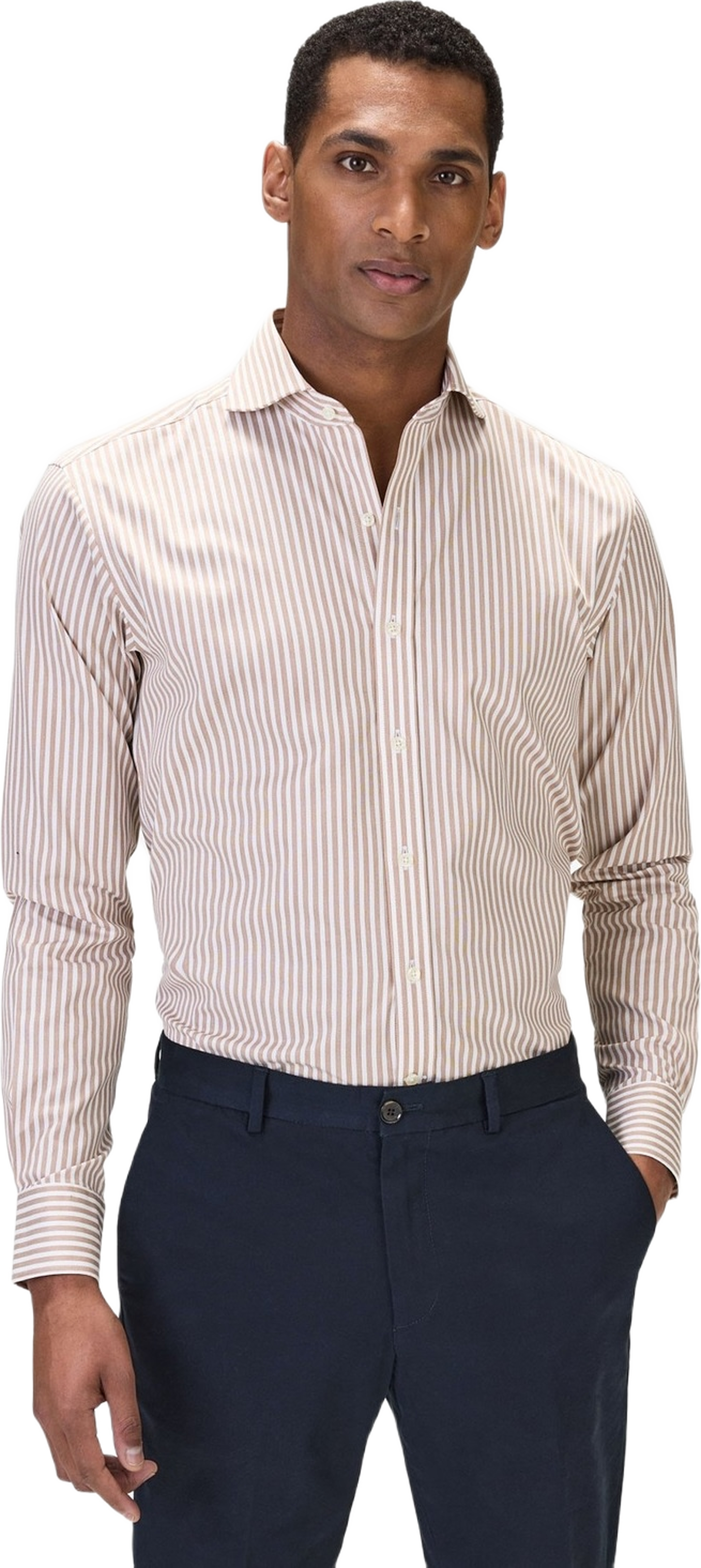 Cotton Striped Stretch Shirt (thanos)