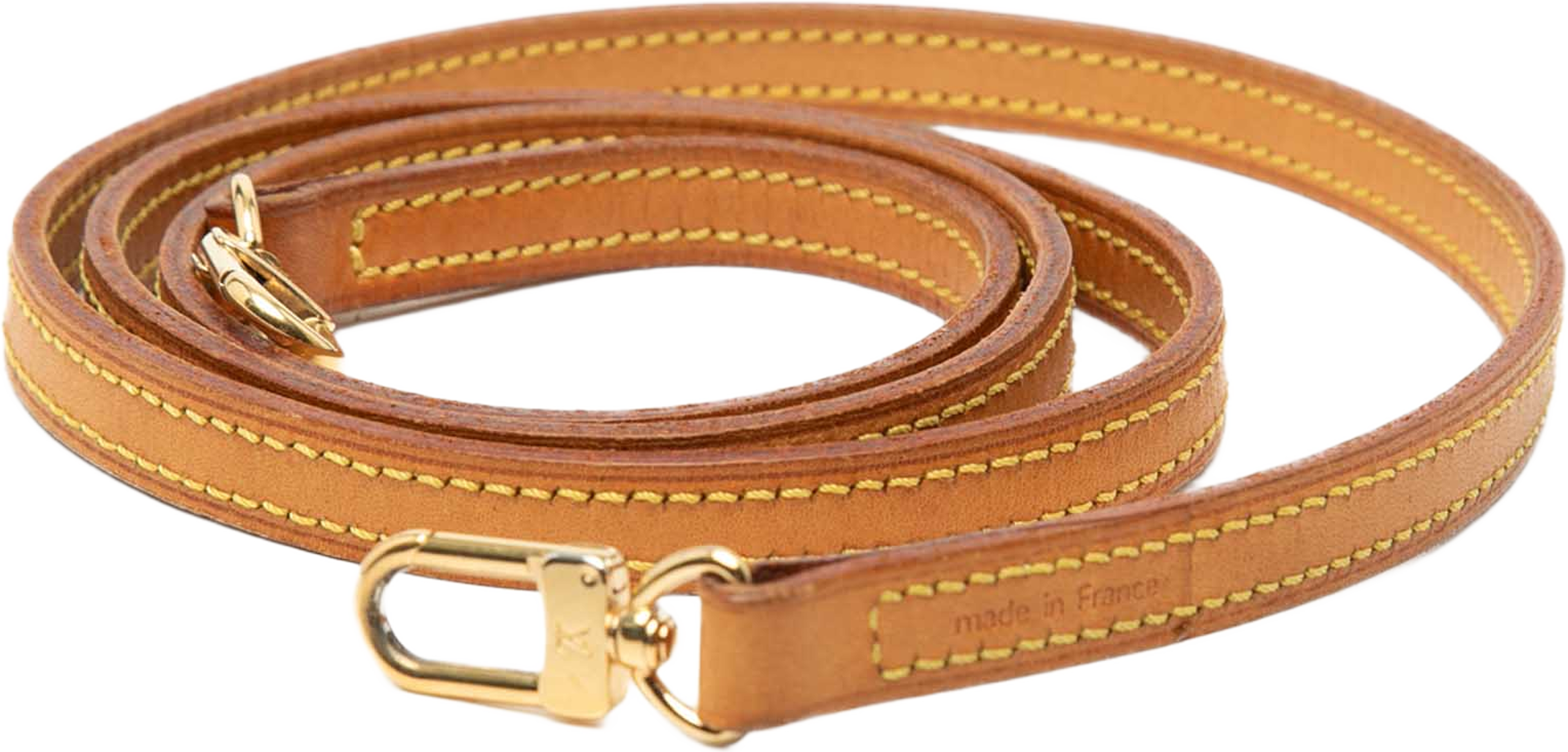 Louis Vuitton Vachetta Leather Strap, från Luxclusif, i färgen beige. Klicka för att öppna bilden i stort format