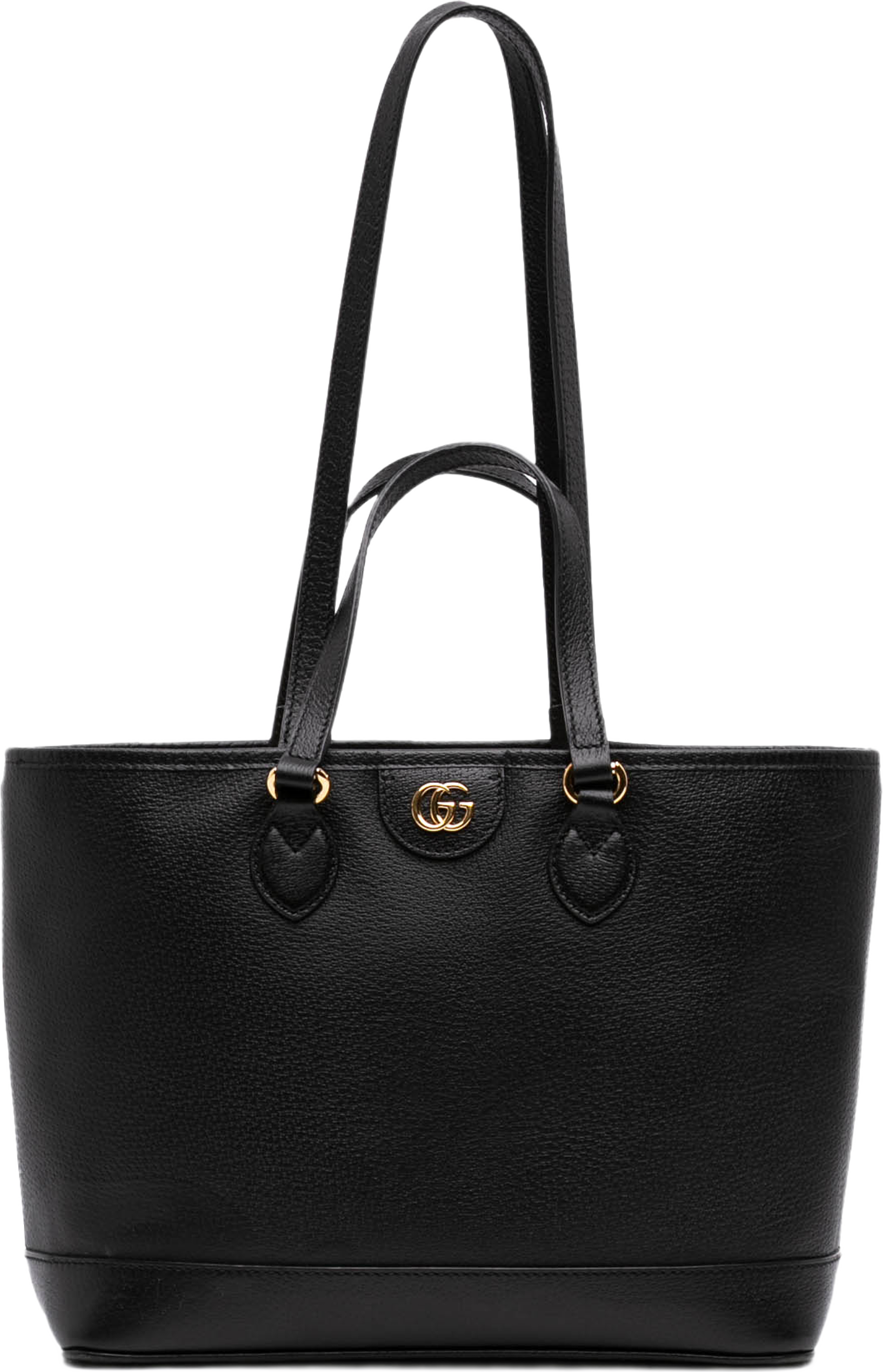 Gucci Small Calfskin Ophidia Tote, från Luxclusif, i färgen svart. Klicka för att öppna bilden i stort format