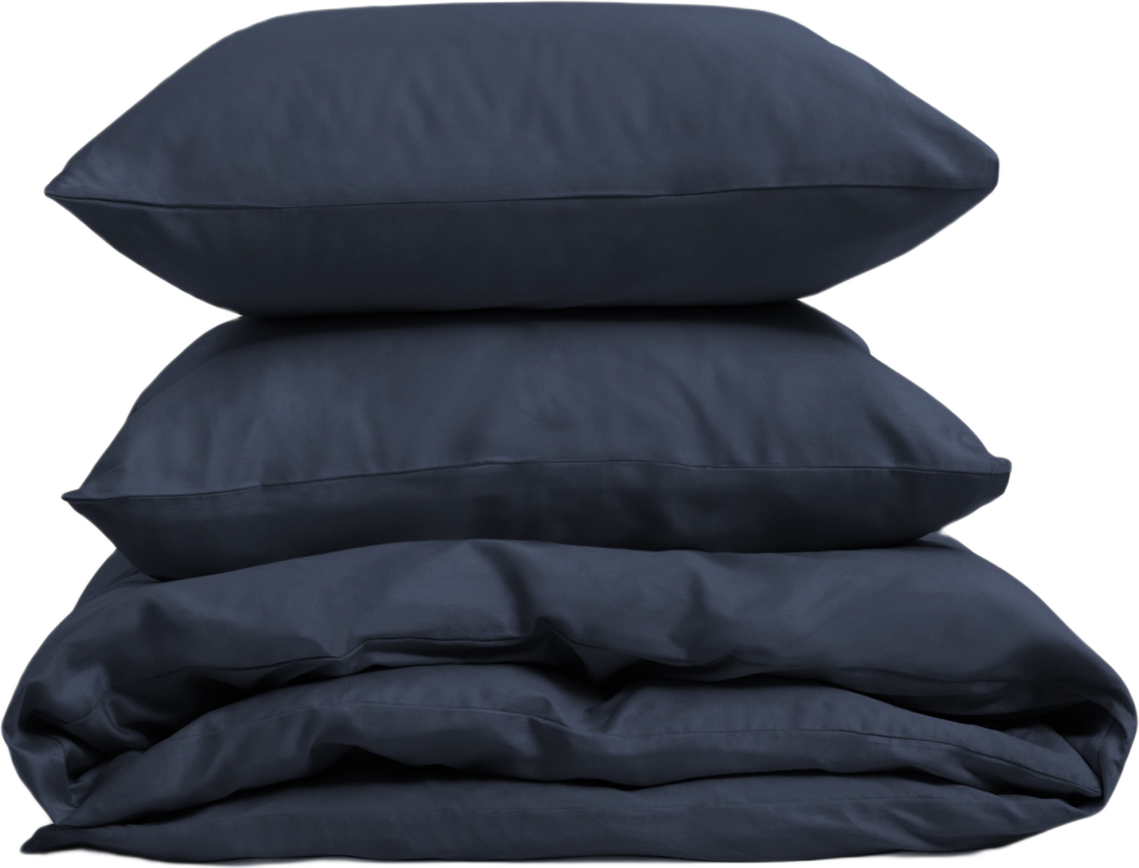 Bäddset Arkipelag Blank Dubbelt Navyblå 220x220cm Med 2st Örngott 50x60cm
