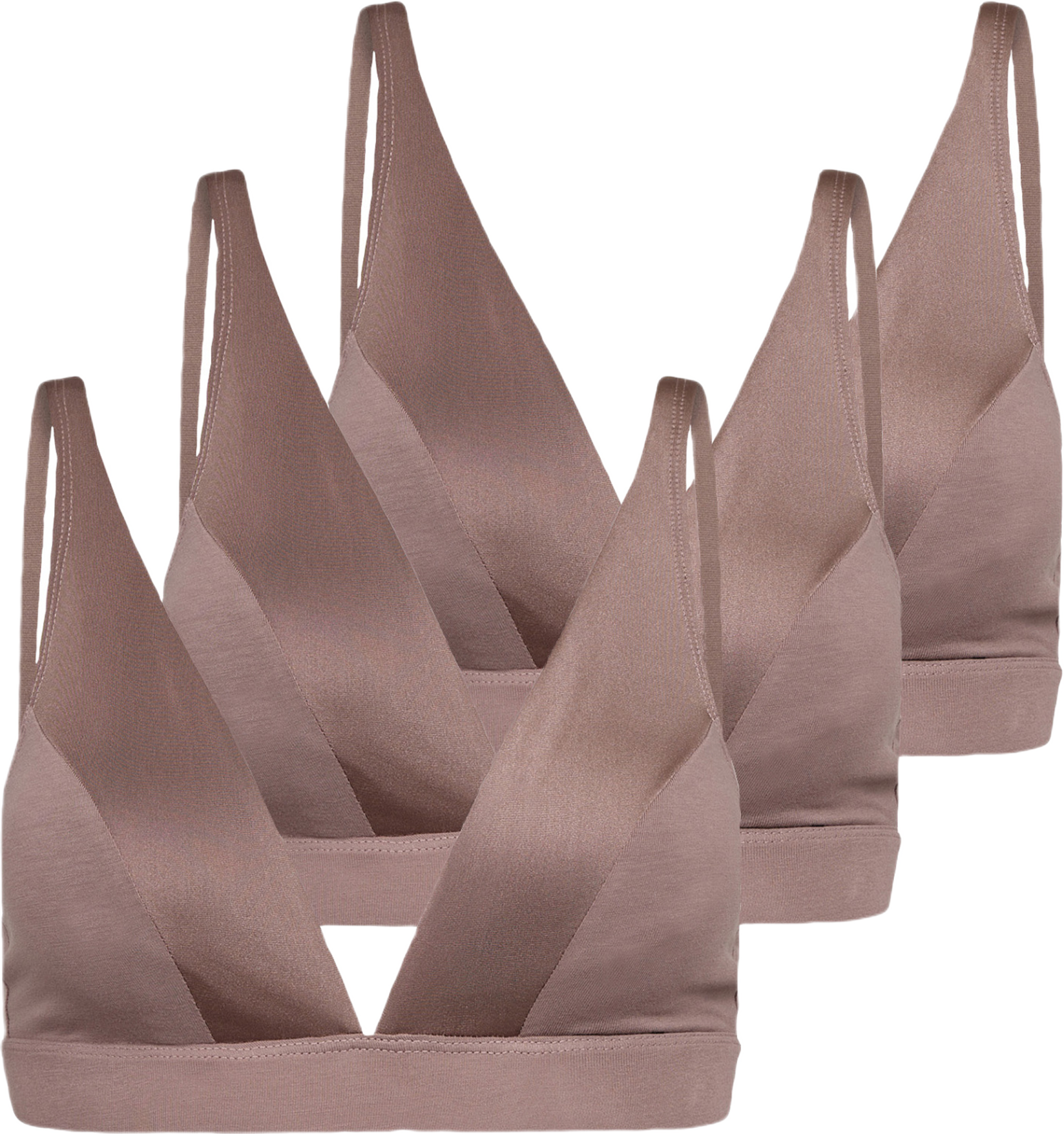 Ekologisk Bambuviskos, 3-pack Mjuk Bh, Svart