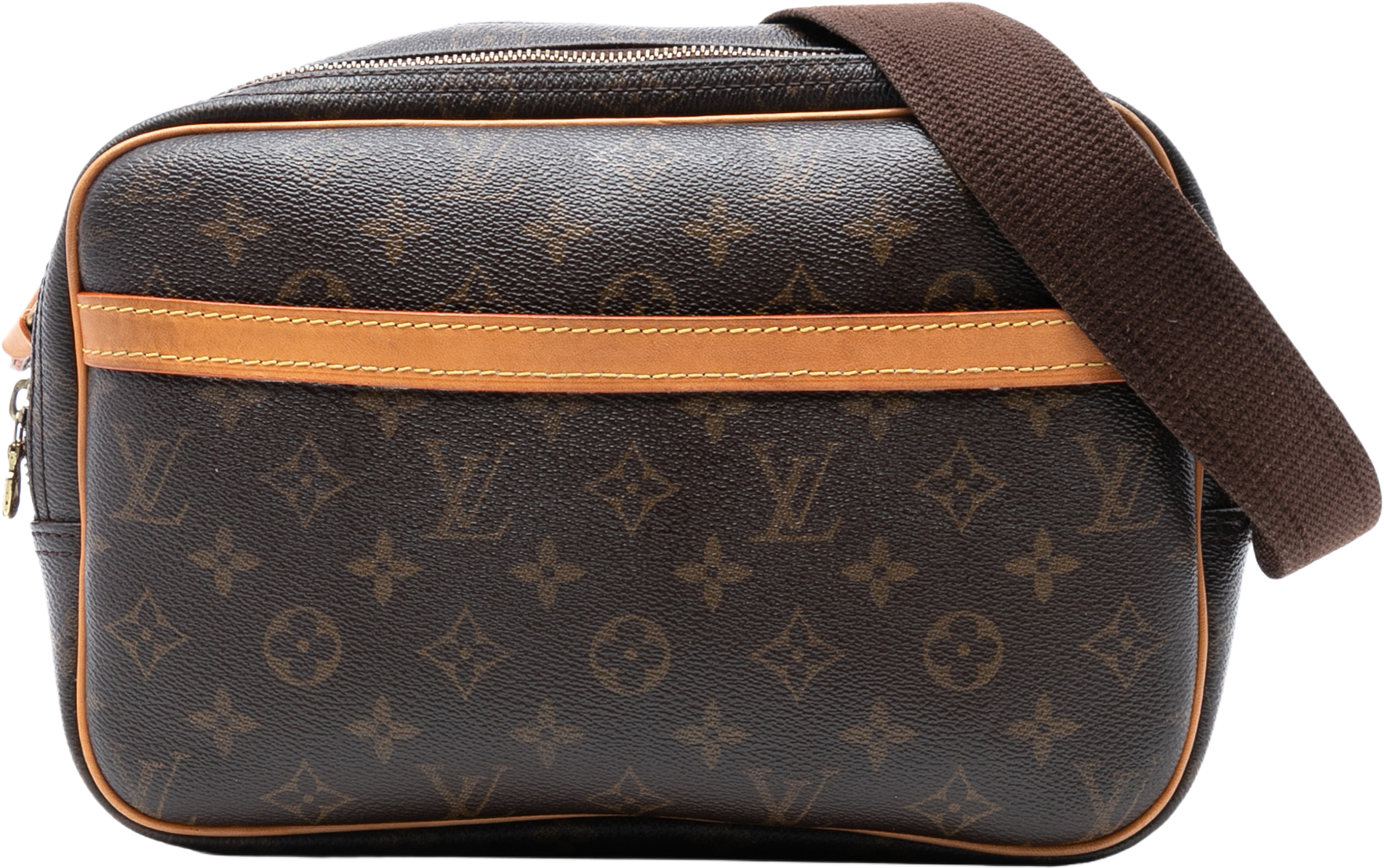 Louis Vuitton Monogram Reporter Pm, från Luxclusif, i färgen brown. Klicka för att öppna bilden i stort format