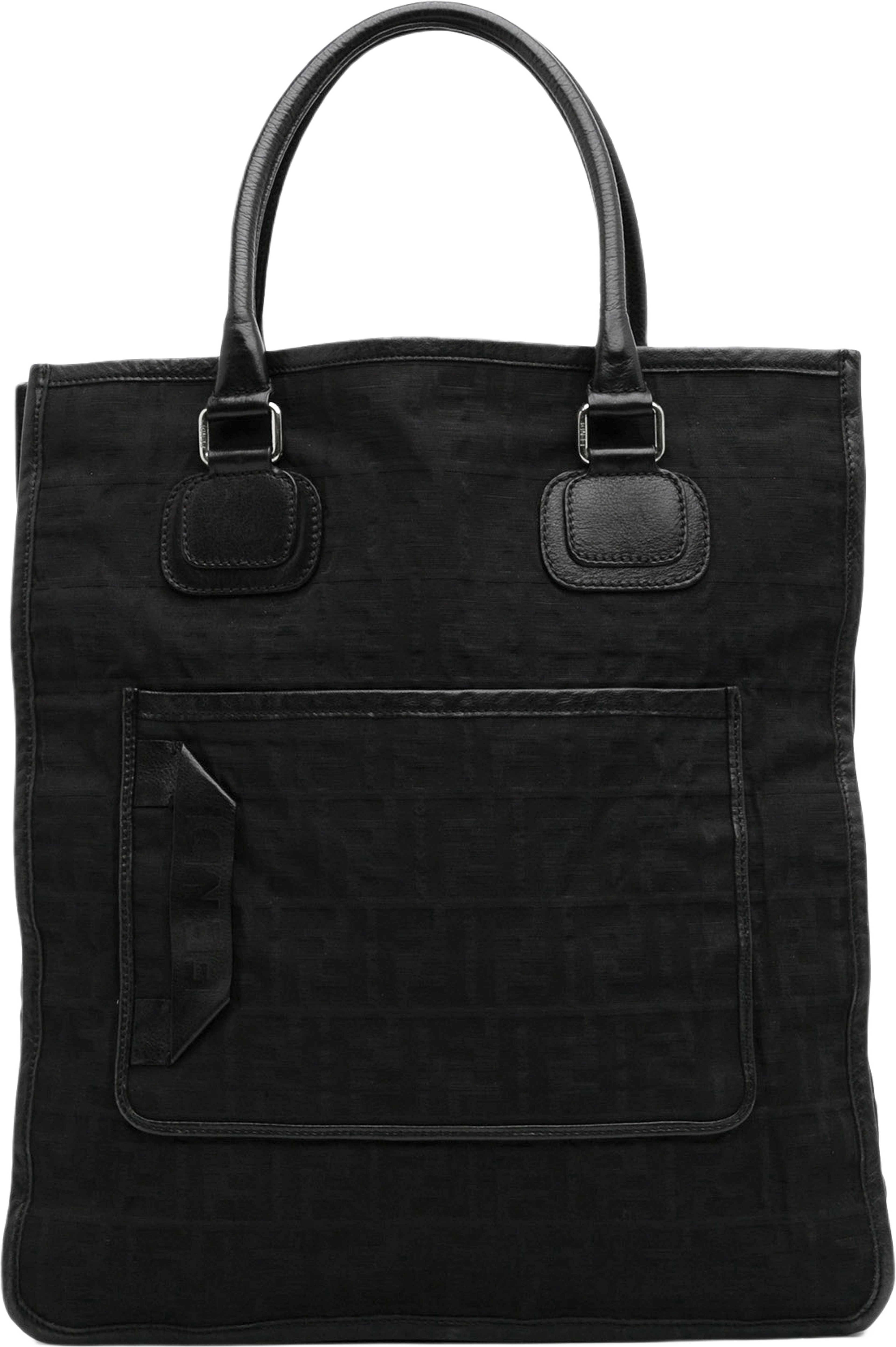 Fendi Zucca Canvas Tall Tote, från Luxclusif, i färgen black. Klicka för att öppna bilden i stort format