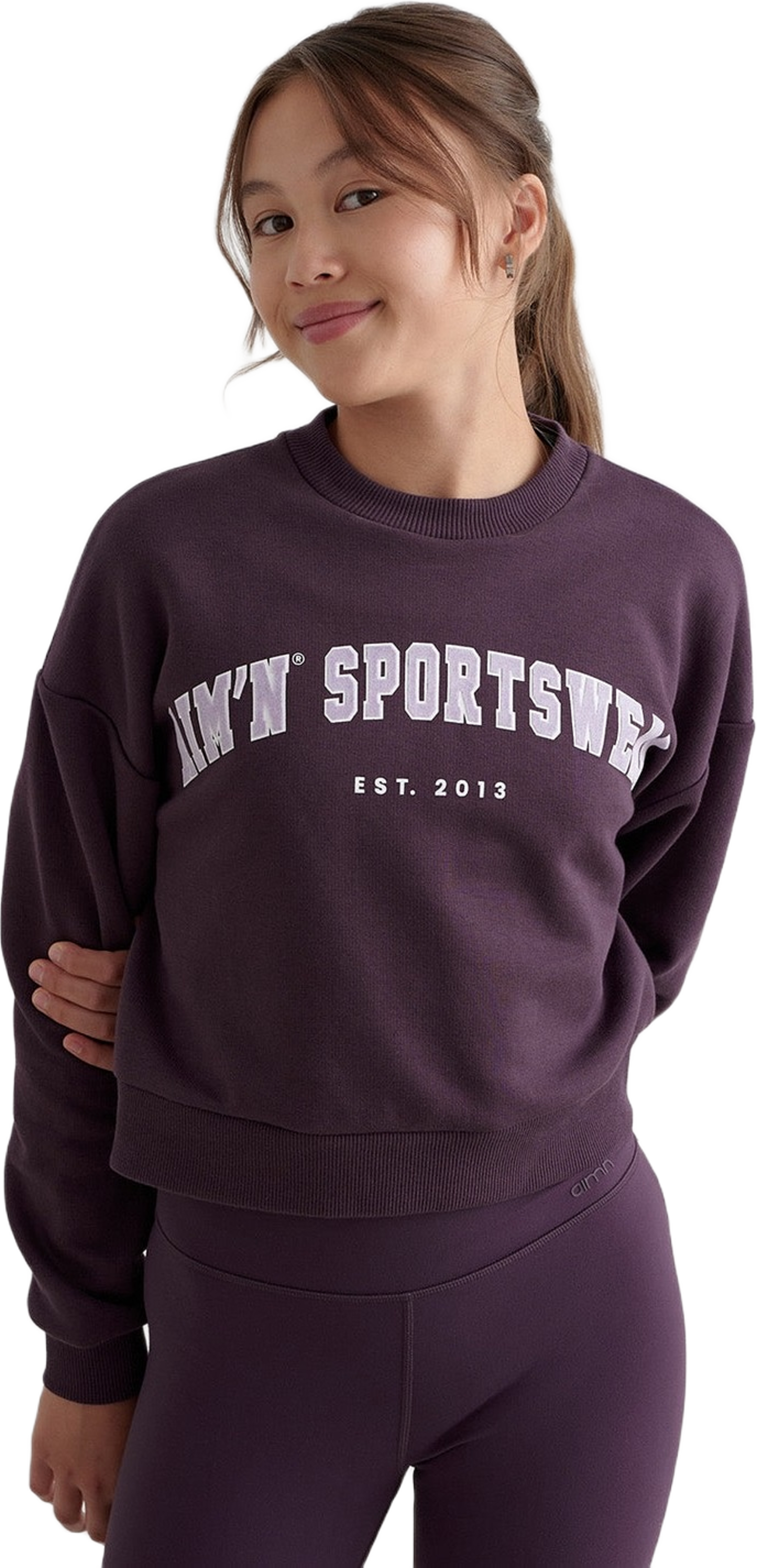 Midnight Plum Young Varsity Sweatshirt
