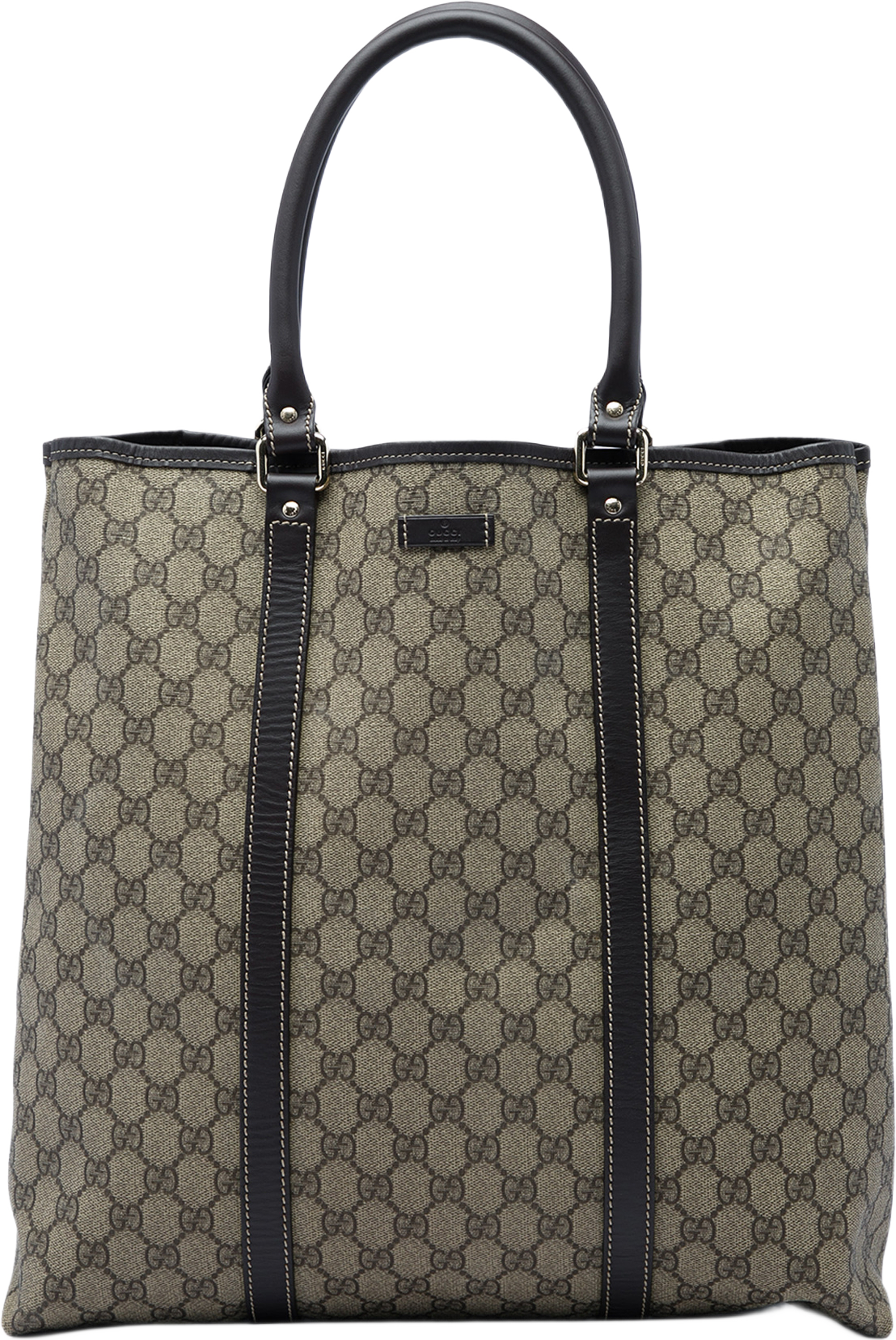 Gucci Gg Supreme Joy Vertical Tote, från Luxclusif, i färgen beige. Klicka för att öppna bilden i stort format