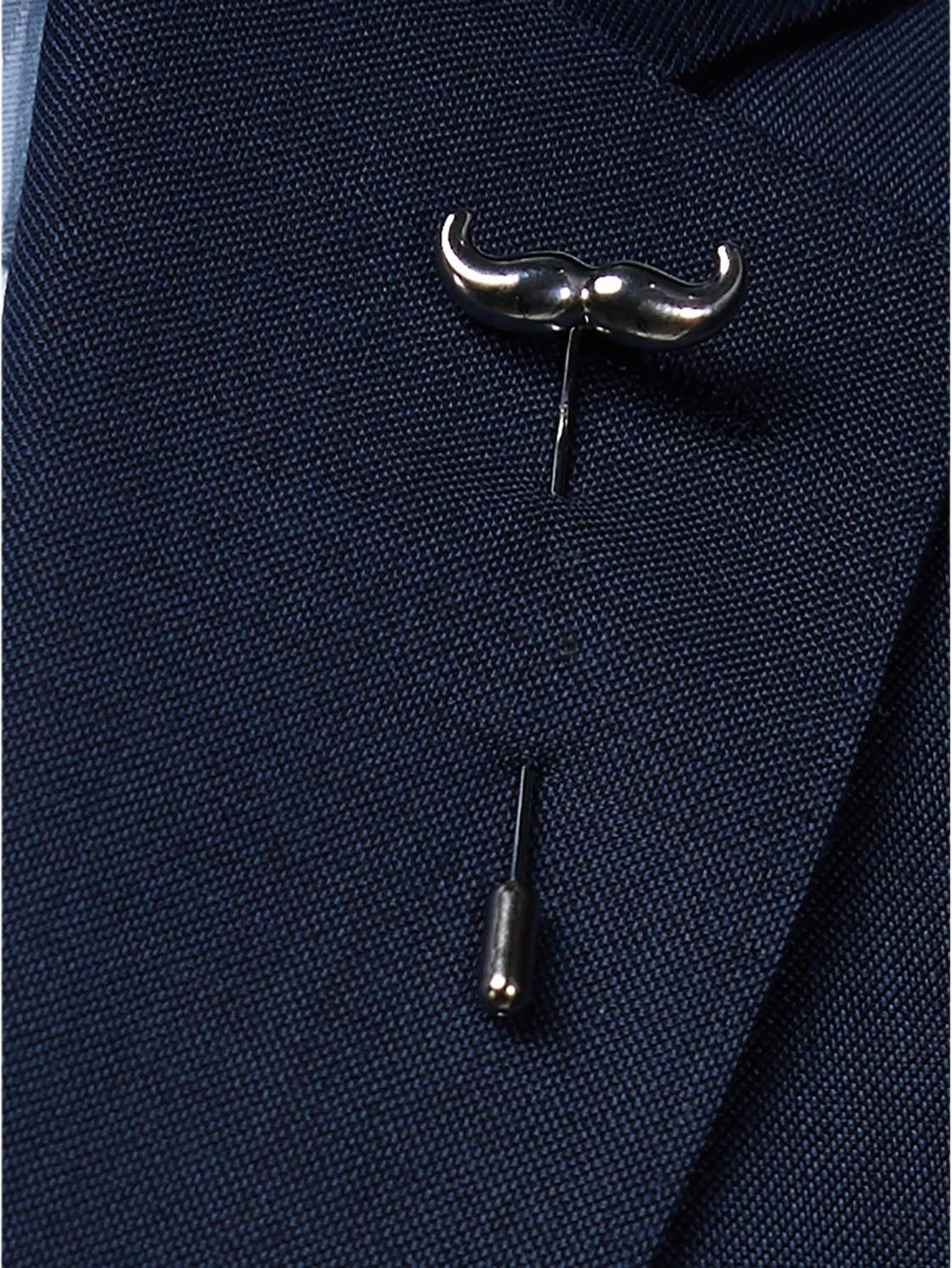 Lapel Pin Mustasch, från John Henric, i färgen silver. Klicka för att öppna bilden i stort format
